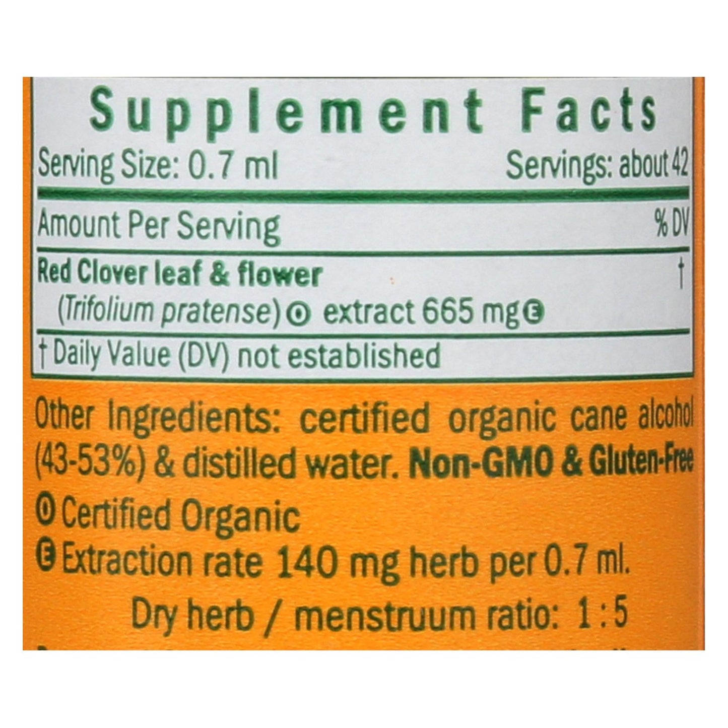 Herb Pharm - Trébol rojo - 1 unidad - 1 fz