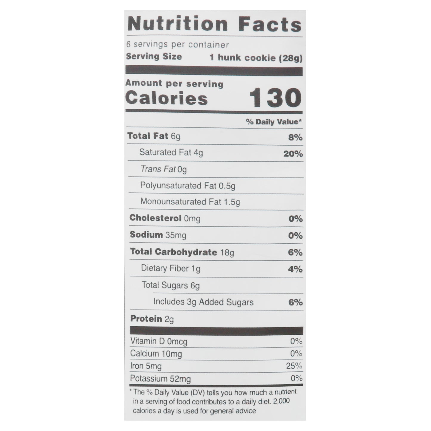 Galletas Heavenly Hunks - Pastel de cumpleaños sin gluten - Caja de 6 - 6 oz