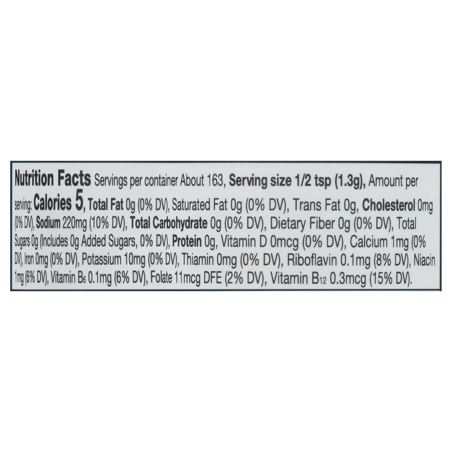Coop. de productos naturales Frontier - Yst Prem Nutrnl Slt&vngr - 1 unidad - 7,51 oz