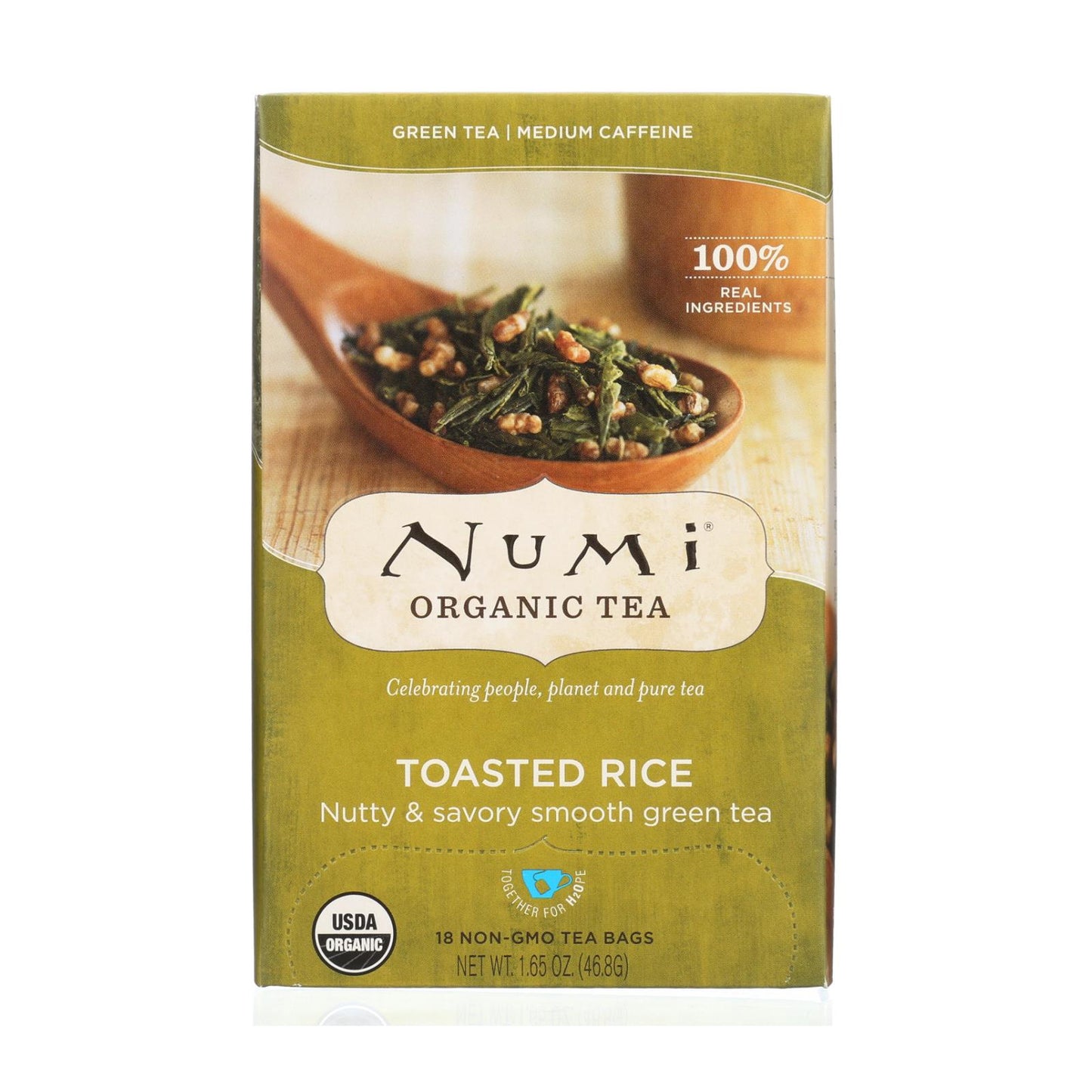 Numi Tea 烤米绿茶 - 有机 - 一箱 6 件 - 18 袋