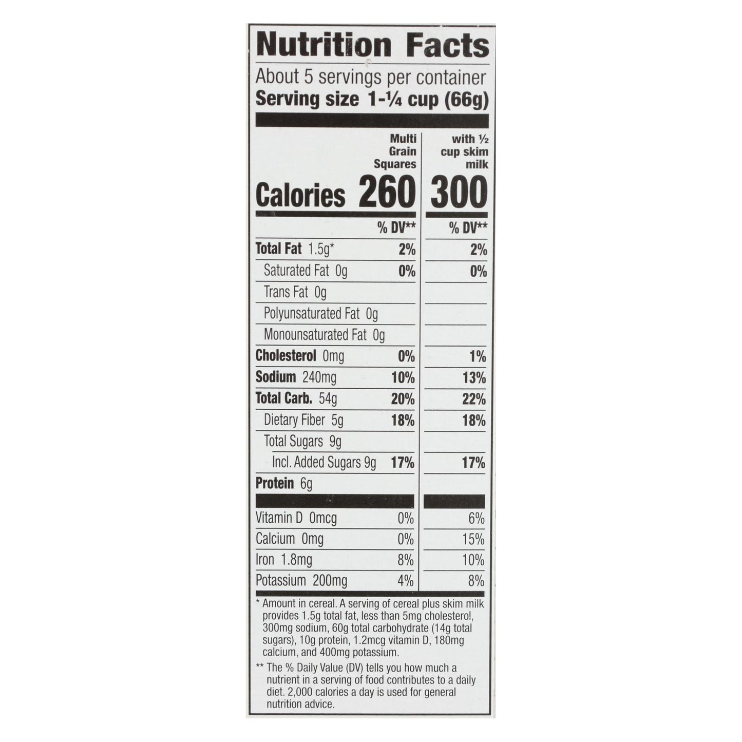 Cereales orgánicos Cascadian Farm, cuadrados multigrano, 12,3 oz, caja de 10