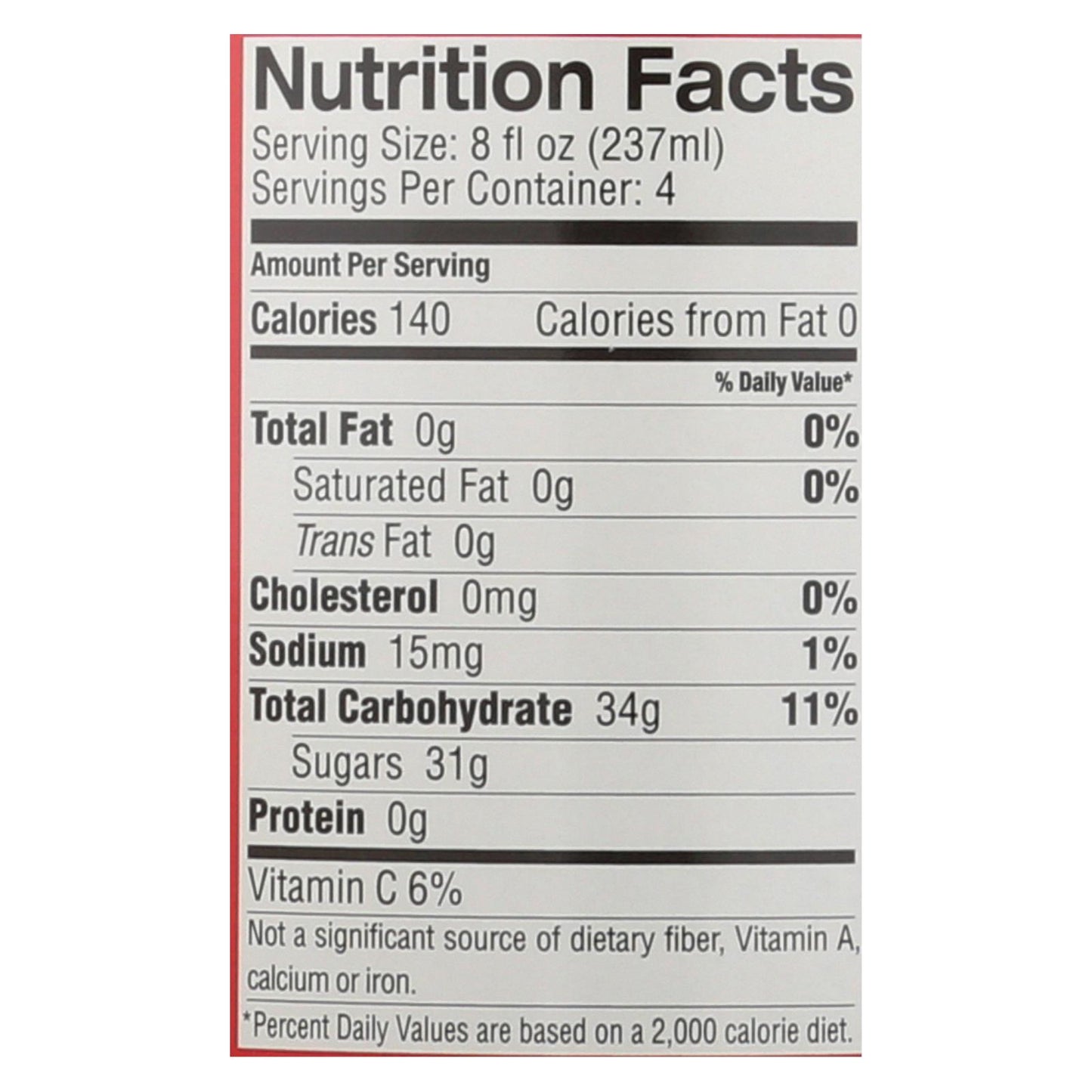 Jugo L And A - Delicia de arándano - Caja de 6 - 32 fl oz.