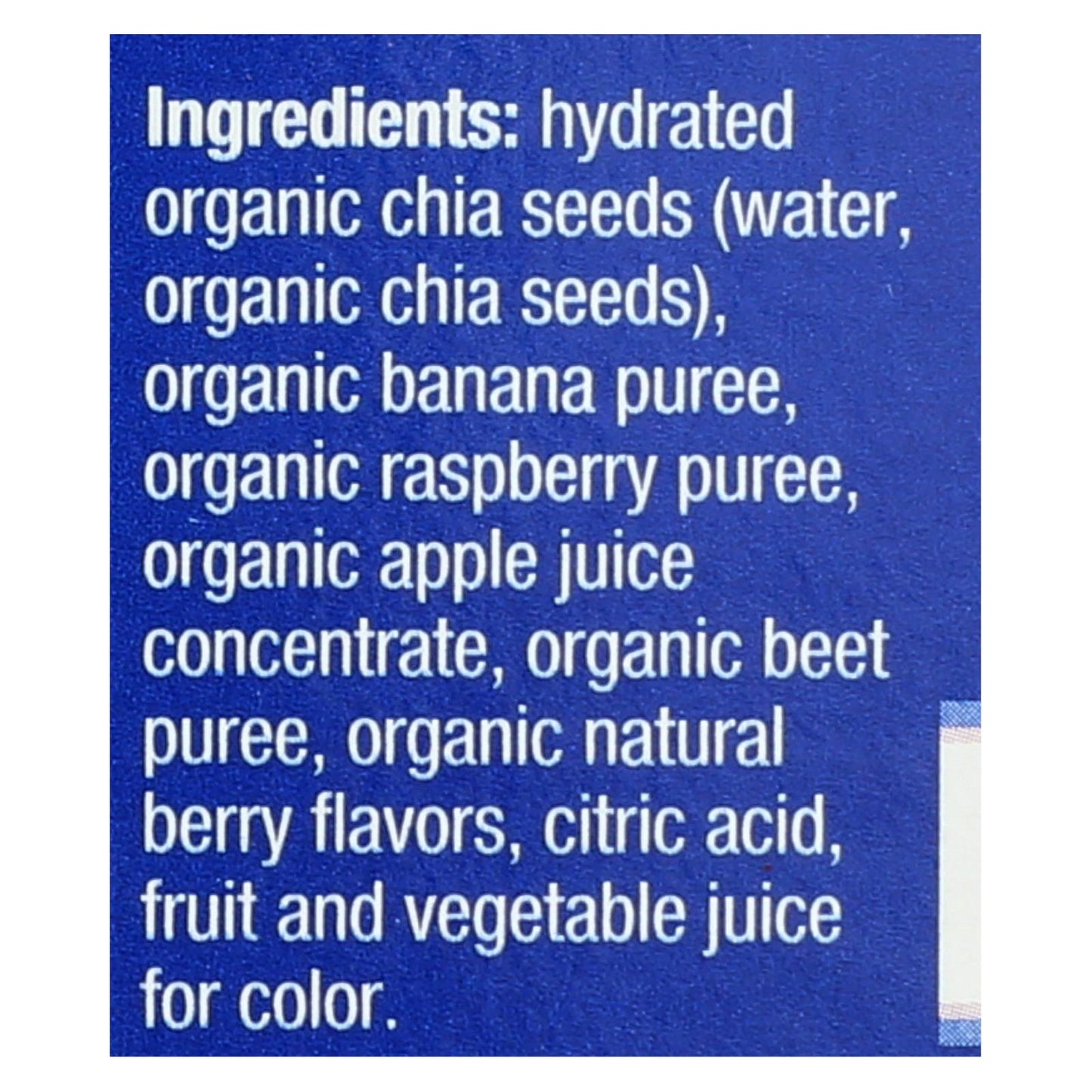 Snack vitality de chía orgánica Mamma Chia Squeeze - Caja de 6 - 4/3.5 oz