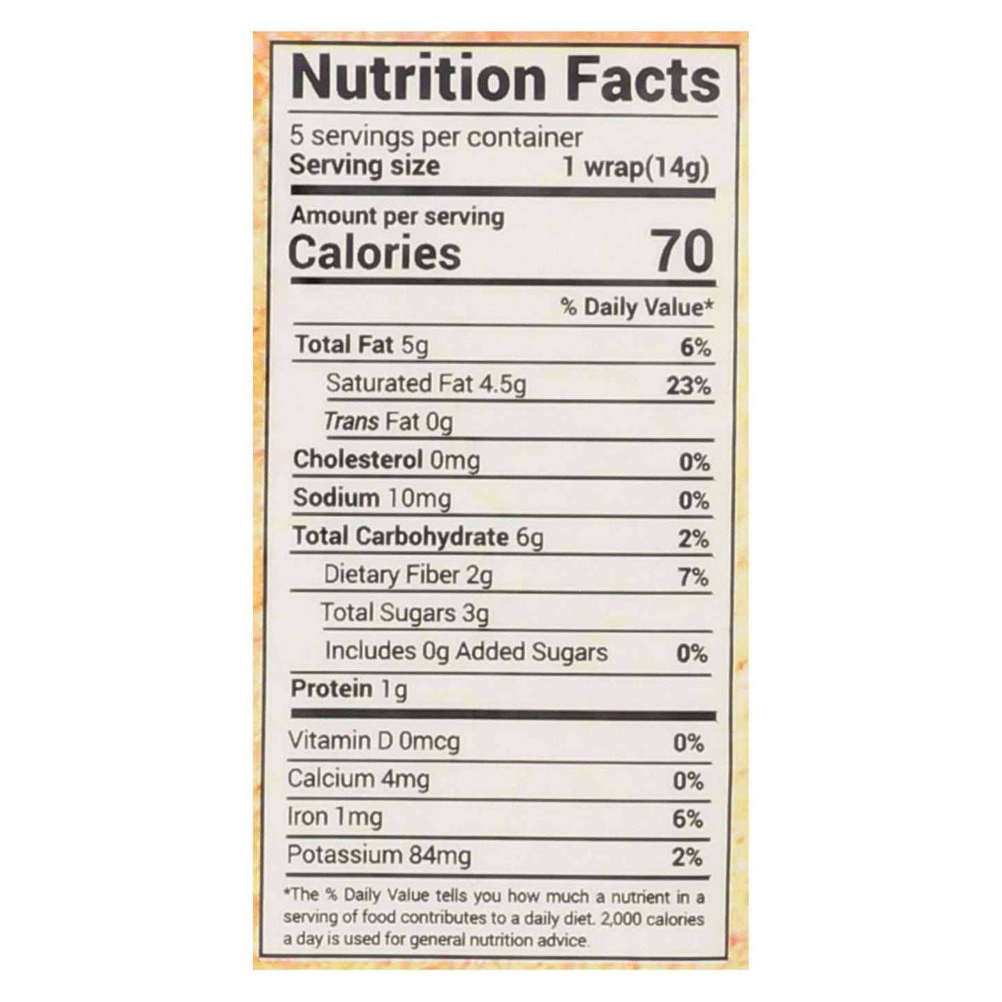 Wraps de coco y cúrcuma orgánicos de Nuco - Caja de 12 - 2,47 oz
