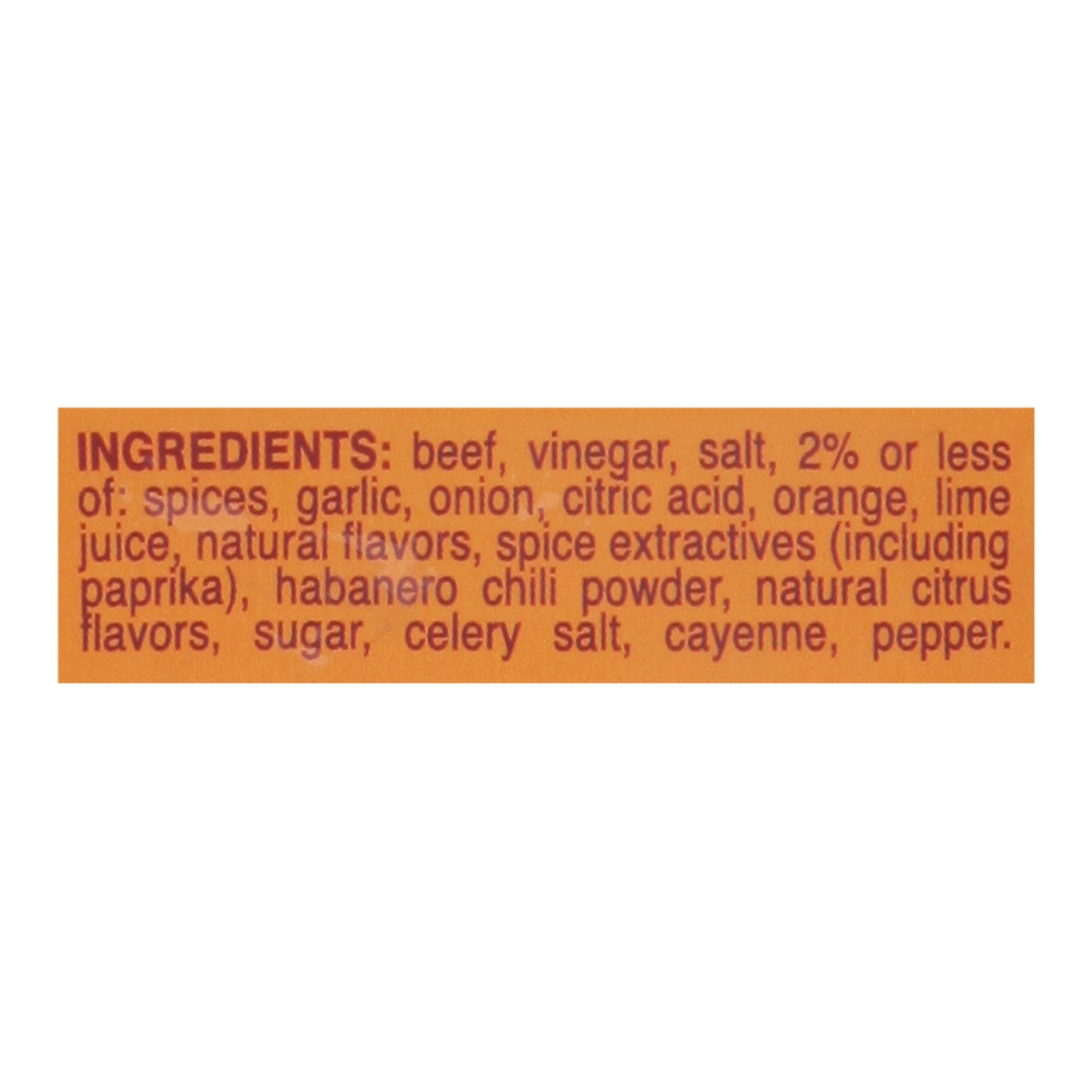 Vacadillos - Carne Seca Habanero - 8-2 盎司装