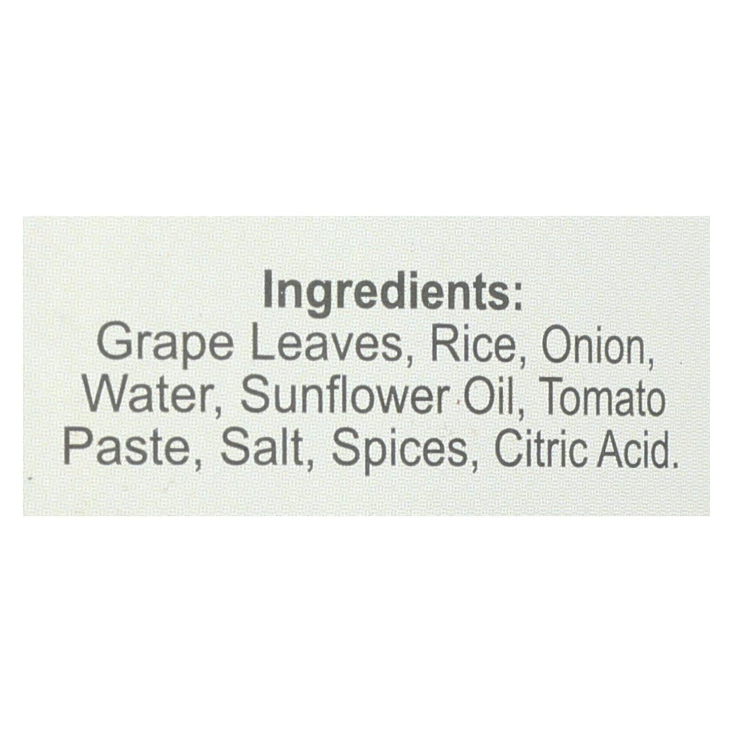 Hojas de parra rellenas caseras al estilo Galil - Caja de 12 - 14 oz