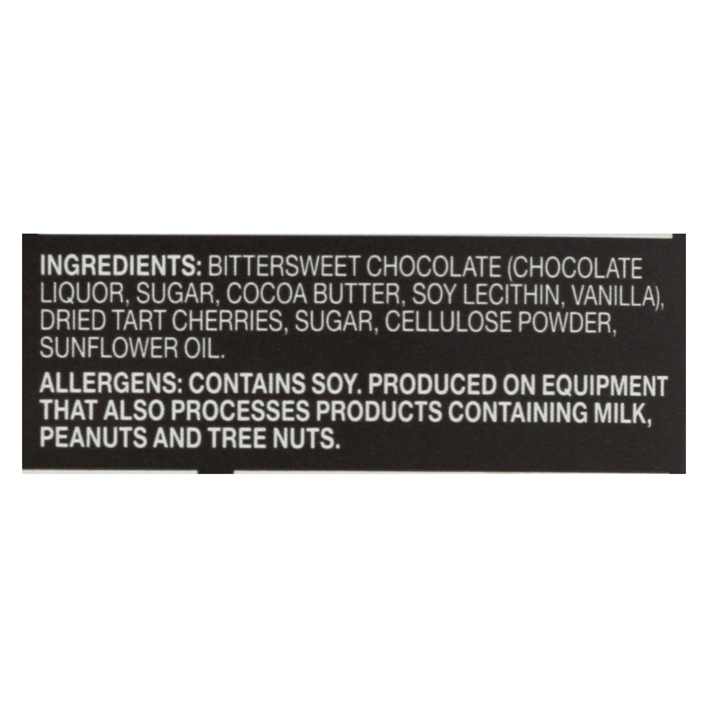 Barras de chocolate natural de especies en peligro de extinción - Chocolate negro - 72 por ciento de cacao - Cerezas - Barras de 3 oz - Caja de 12