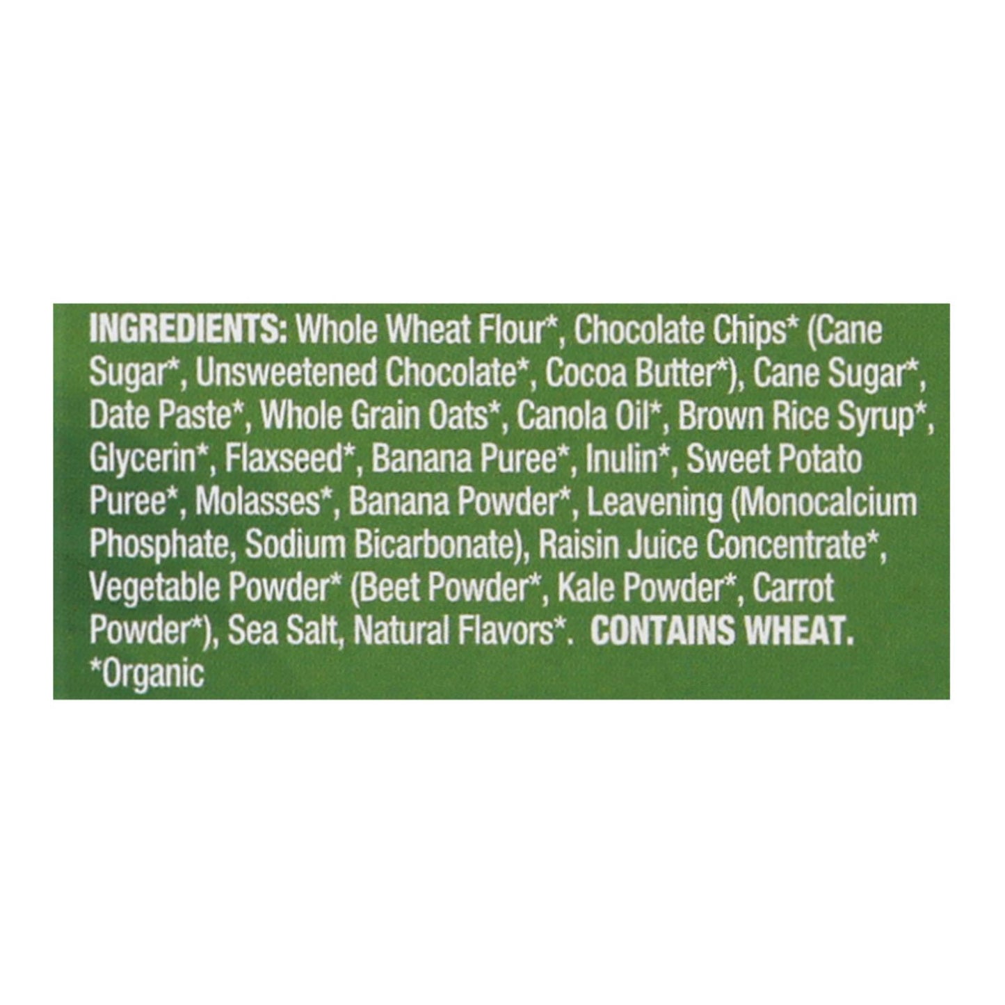 Barras horneadas con chispas de chocolate y plátano de Nature's Bakery - Caja de 6 - 6 / 1.27oz