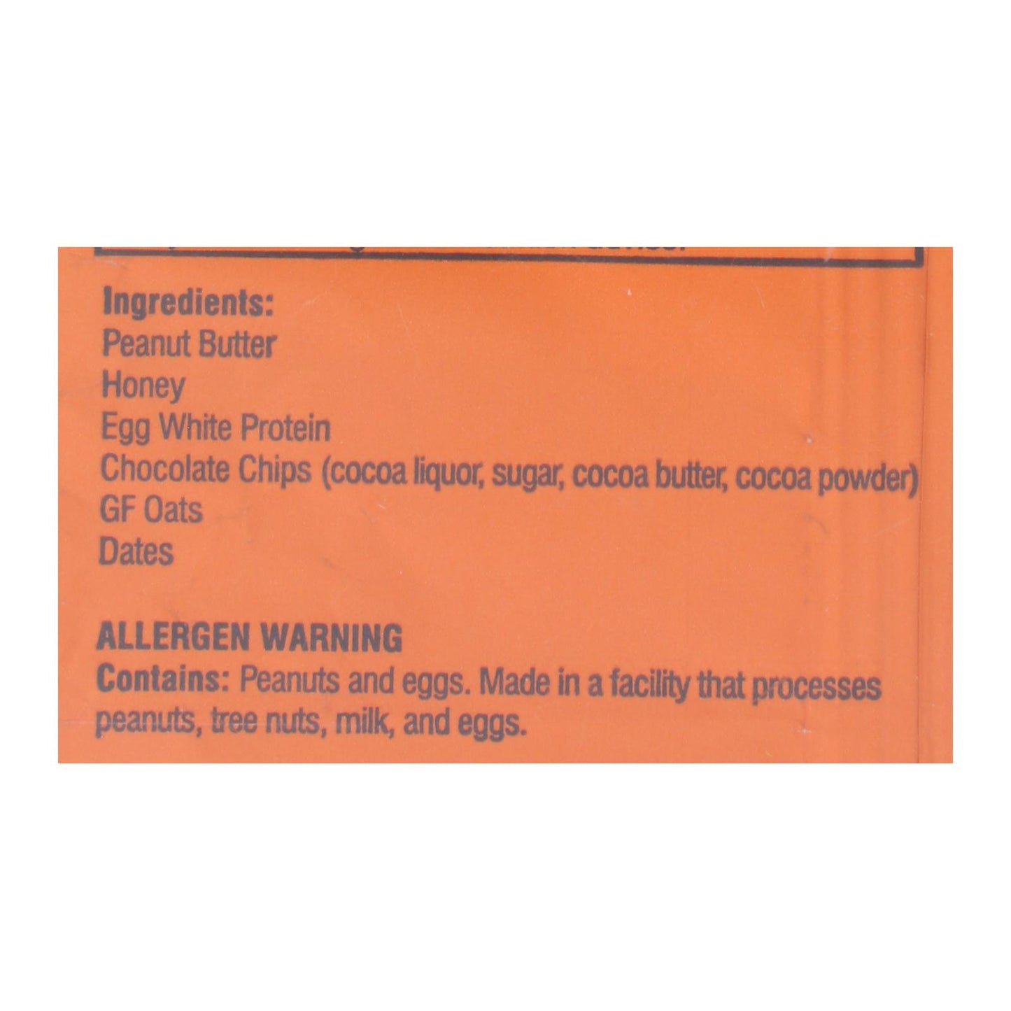 Kize Concepts - Barra energética de mantequilla de maní cruda con chips de chocolate - Caja de 10 - 1.5oz
