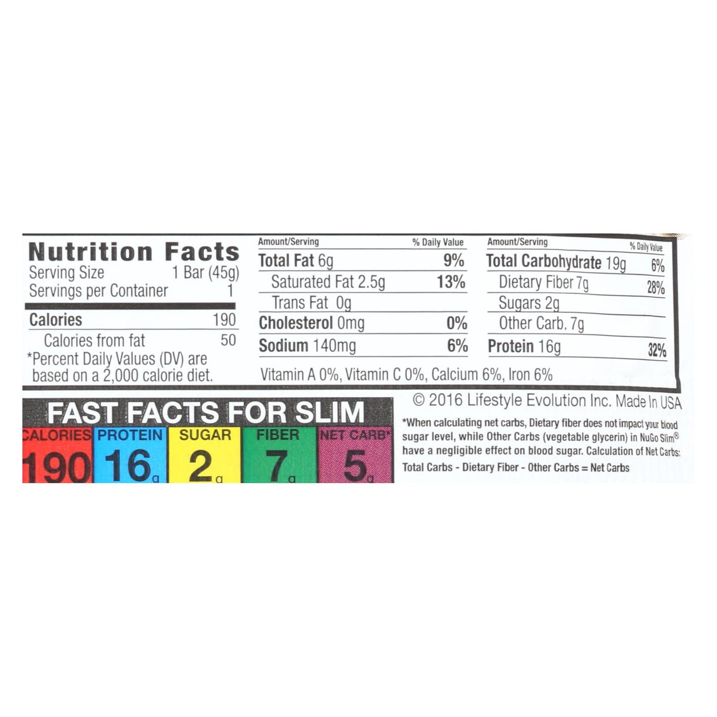 Barras de Nugo Nutrition - Slim - Maní tostado - Barras de 1,59 oz - Caja de 12