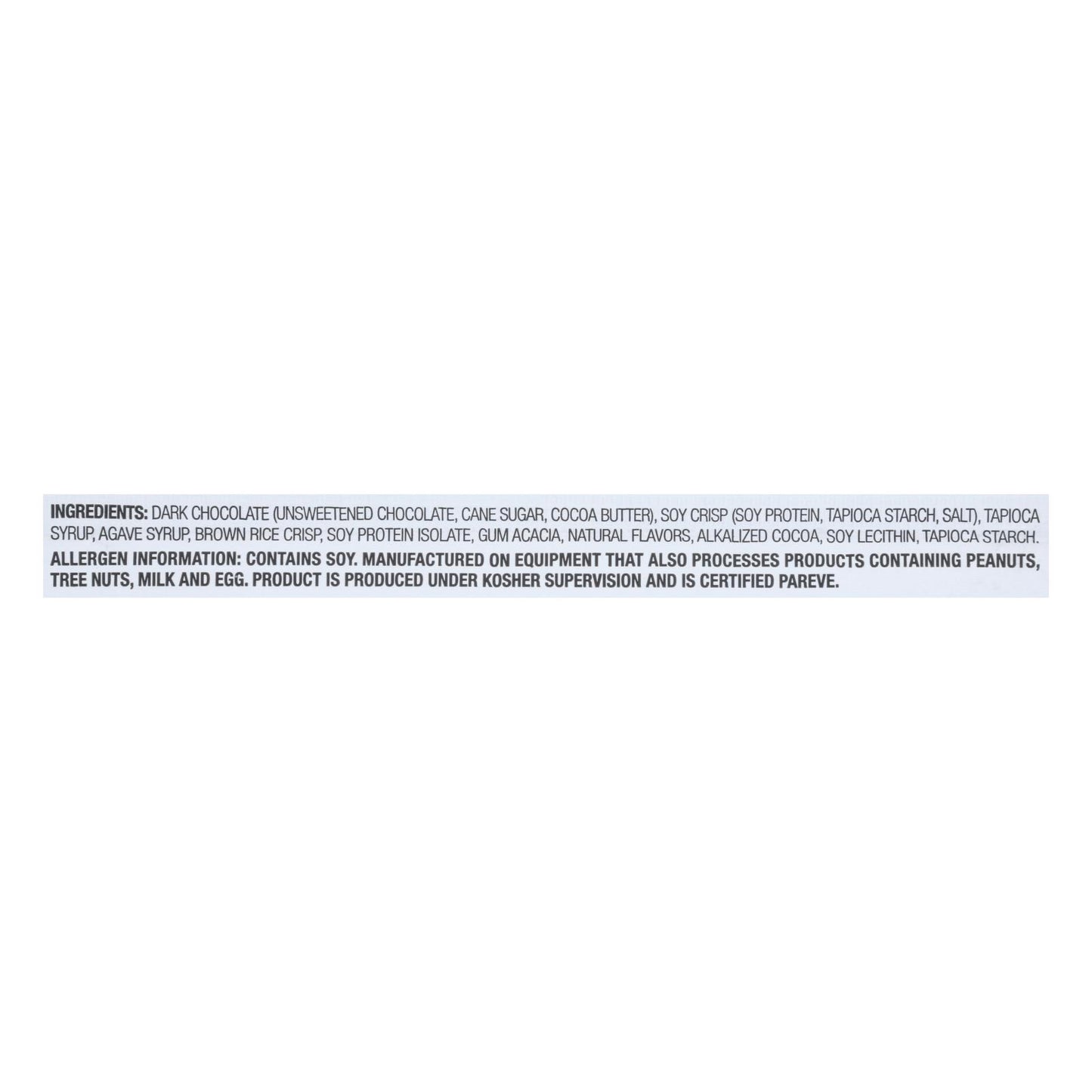 Barrita nutricional Nugo - Chocolate negro - Moca - 50 g - Caja de 12