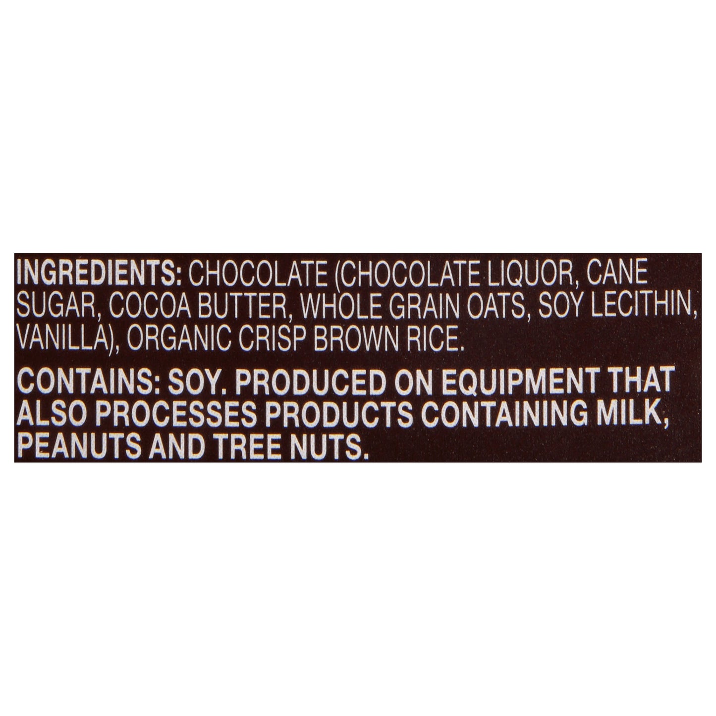 Chocolate con especies en peligro de extinción: chocolate negro crujiente con arroz y leche de avena, caja de 12 unidades de 3 oz