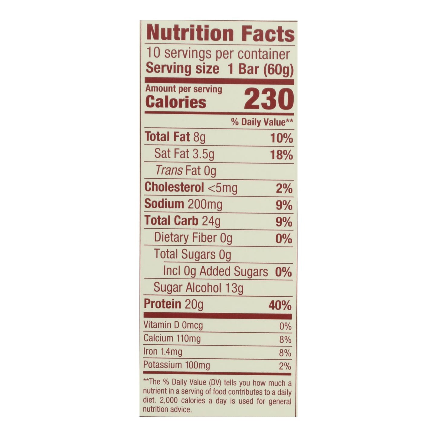Barra fina de chocolate blanco Think Products, caja de 10, 2,1 oz