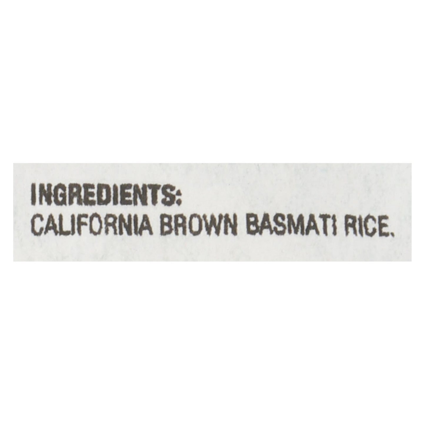 Arroz basmati integral de Lundberg Family Farms - Caja de 25 libras