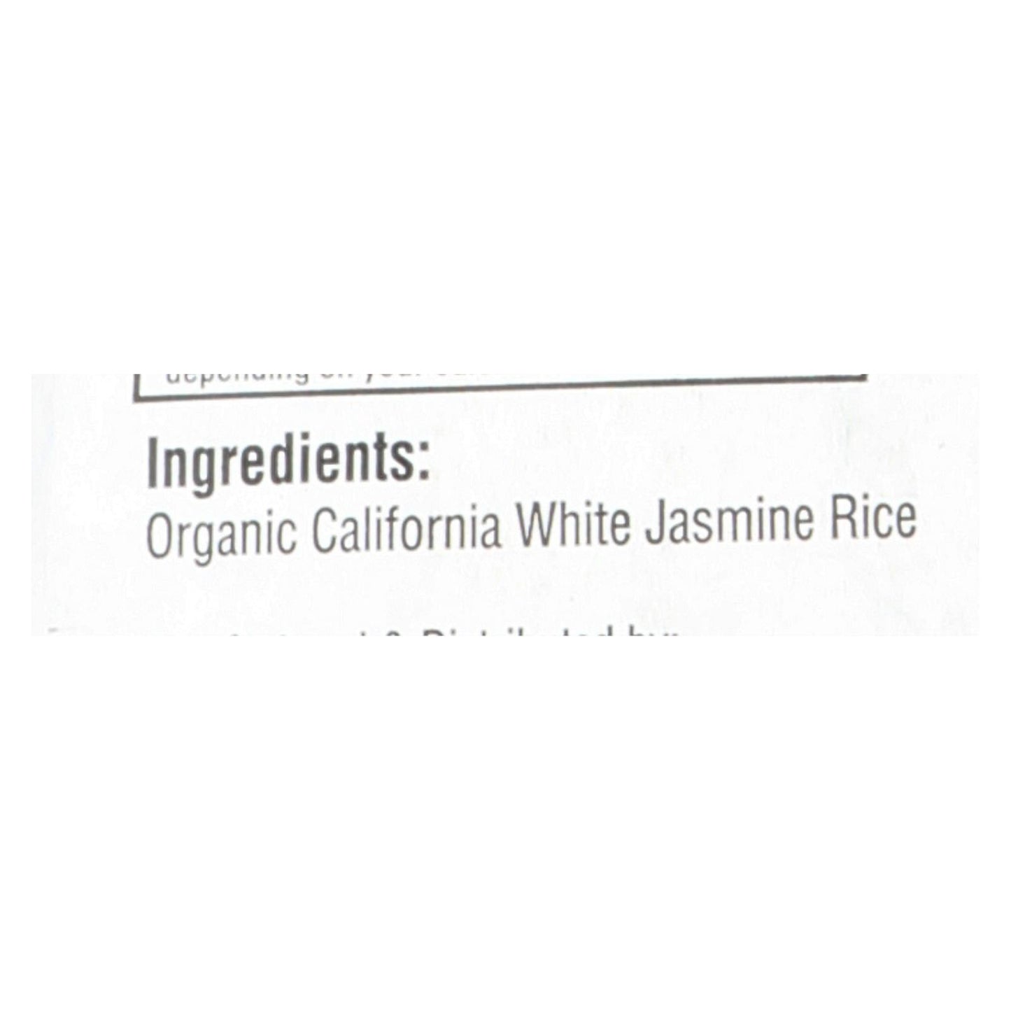 Arroz blanco jazmín orgánico de Lundberg Family Farms (caja de 25 libras)