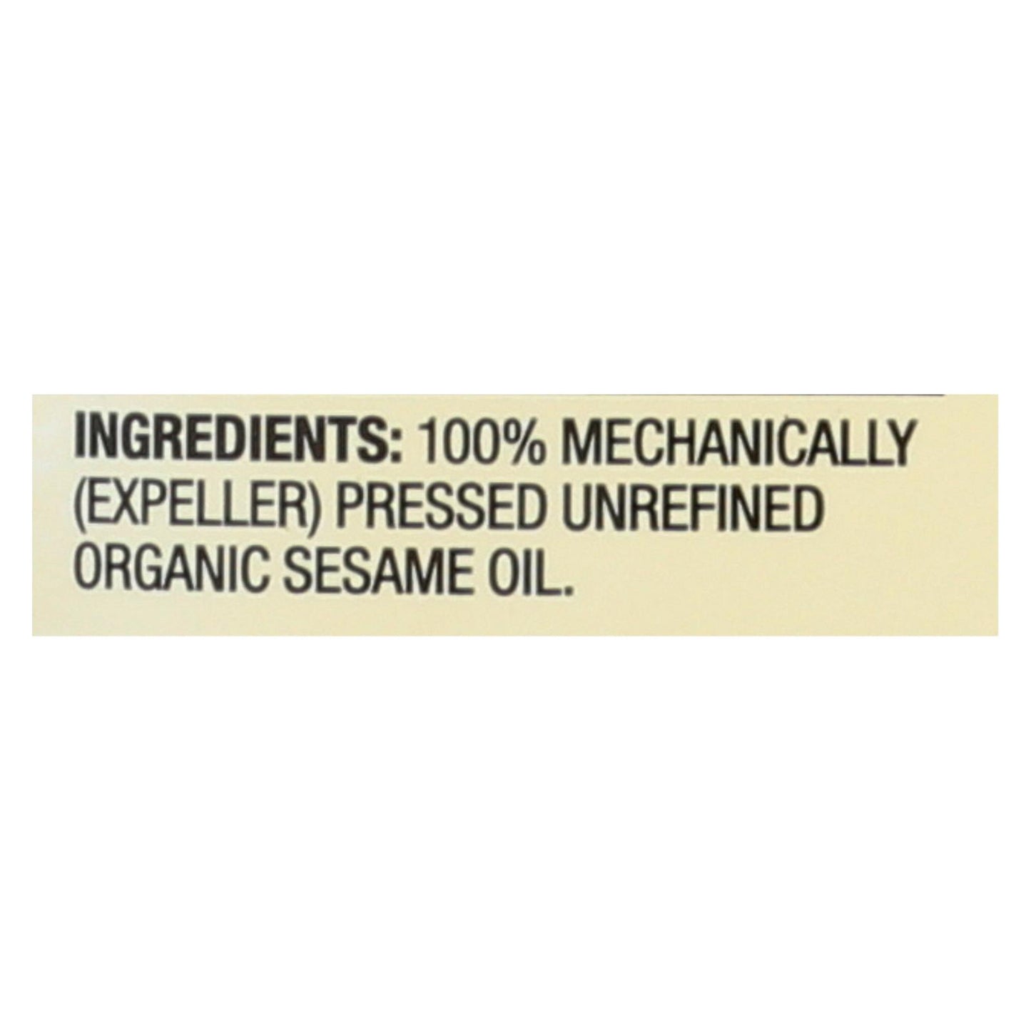 Aceite de sésamo orgánico sin refinar Spectrum Naturals - Caja de 12 - 16 fl oz.