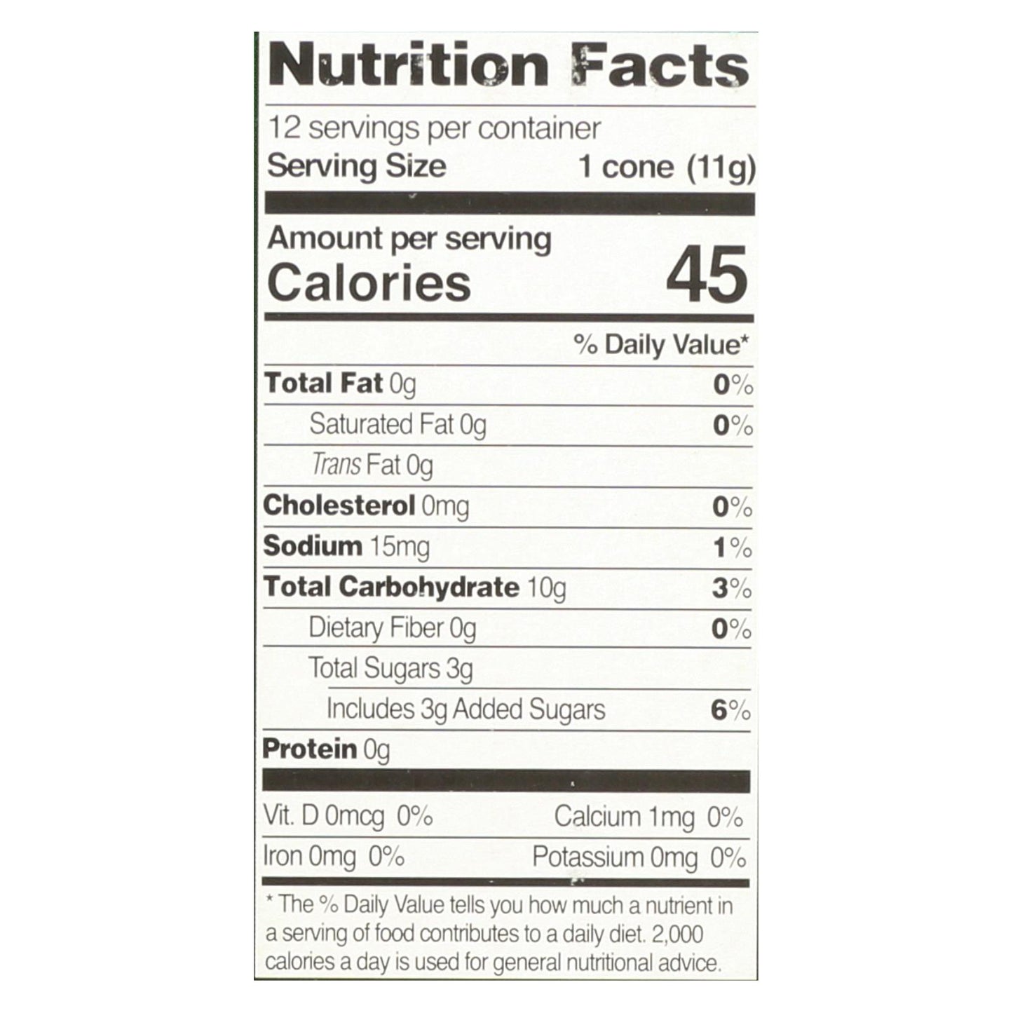 让我们做冰淇淋甜筒 - 含糖 - 12 个一箱 - 4.6 盎司。