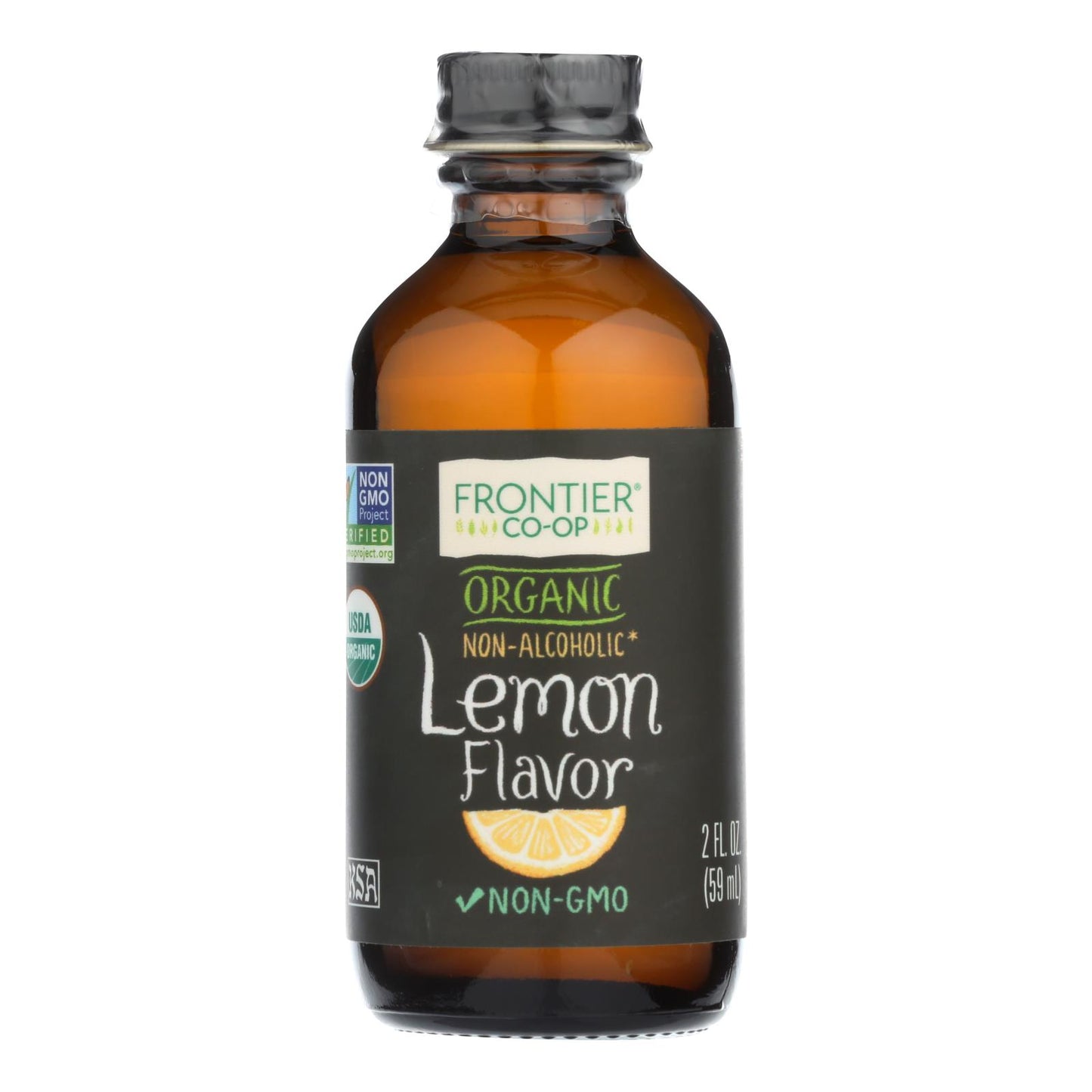 Hierbas Frontier con sabor a limón, orgánicas, 2 oz