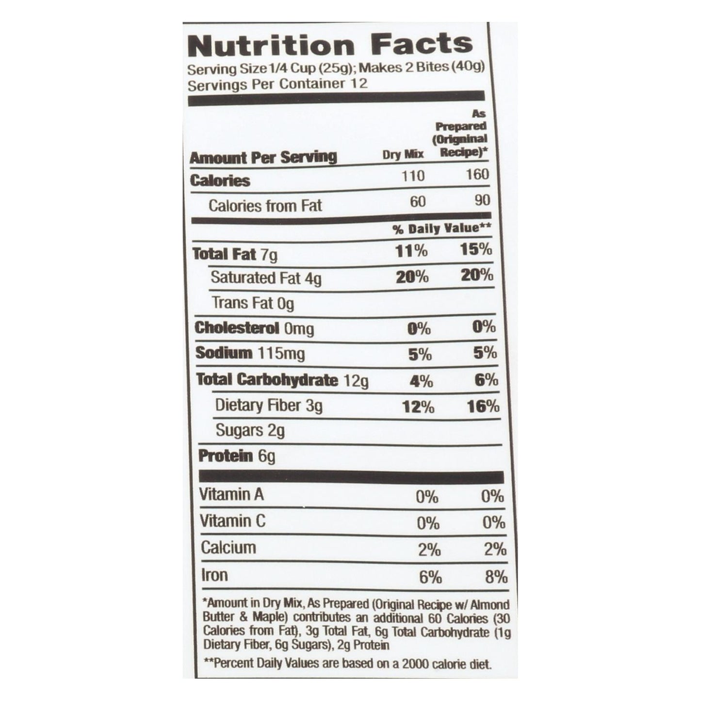 Mezcla energética vegana con chips de chocolate Yes! de Creation Nation Oat - Caja de 6 - 10,4 oz