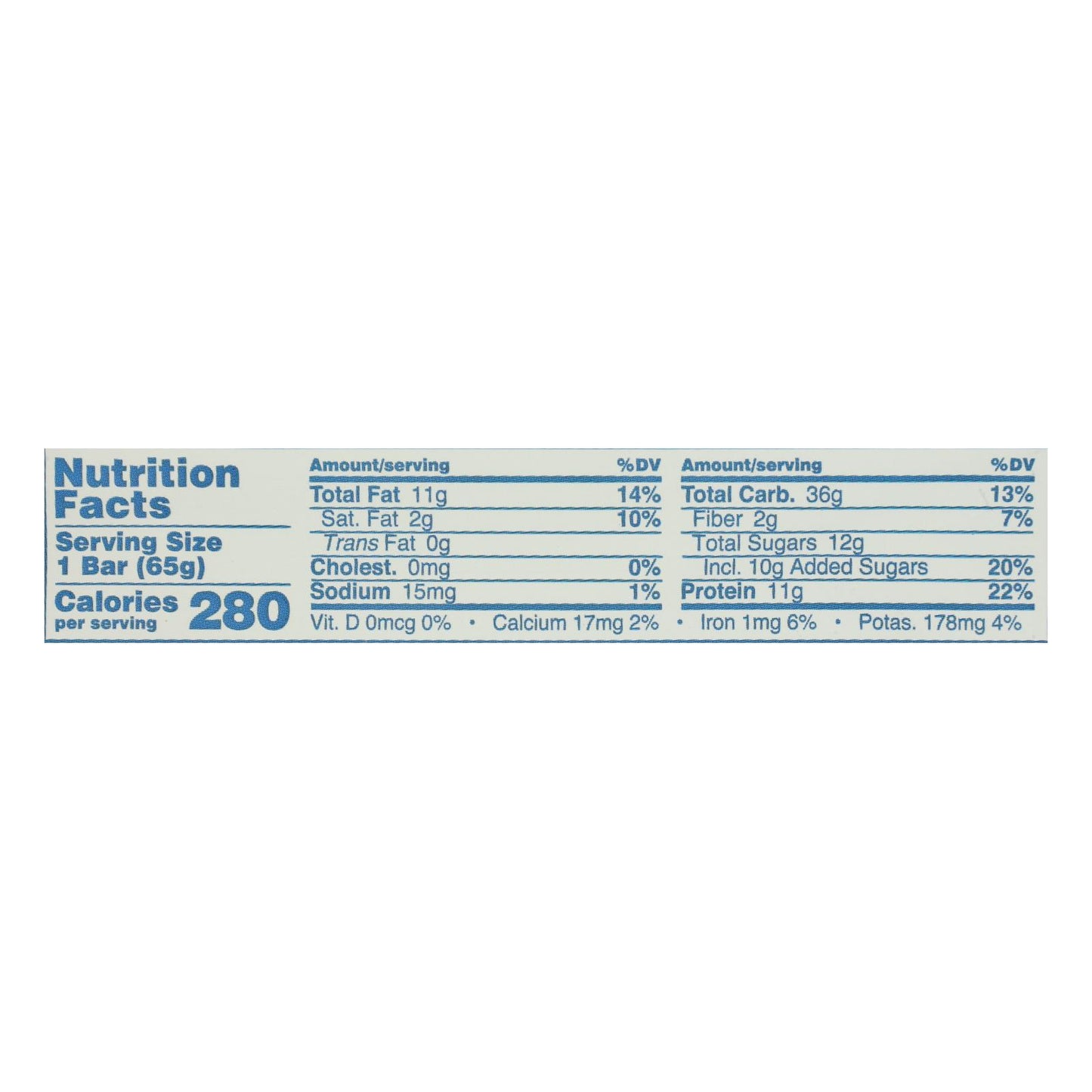 Barras orgánicas Gomacro Macrobar de proteína de maní de 2,3 oz (caja de 12)