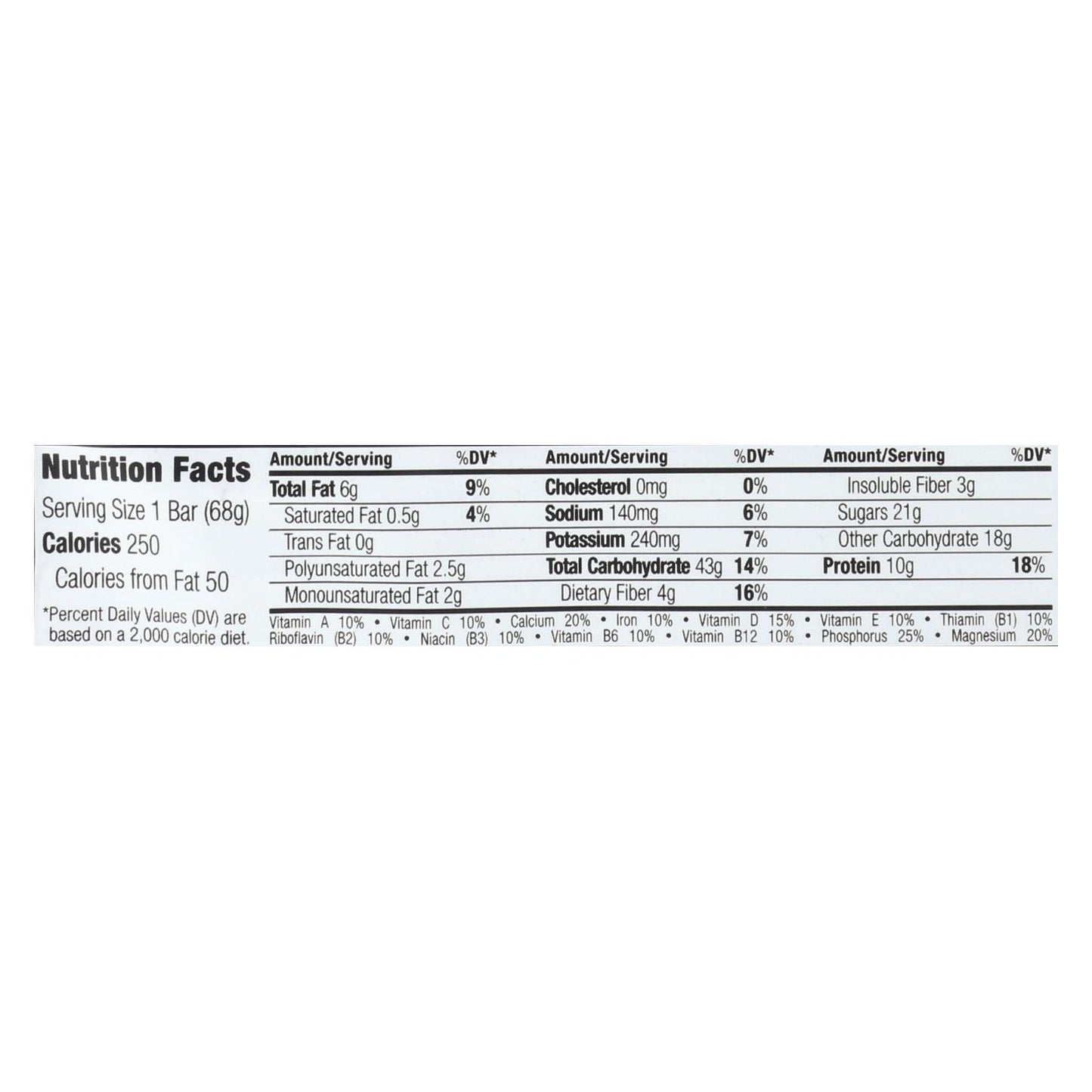 Clif Bar - Avena orgánica con pasas y nueces - Caja de 12 - 2,4 oz