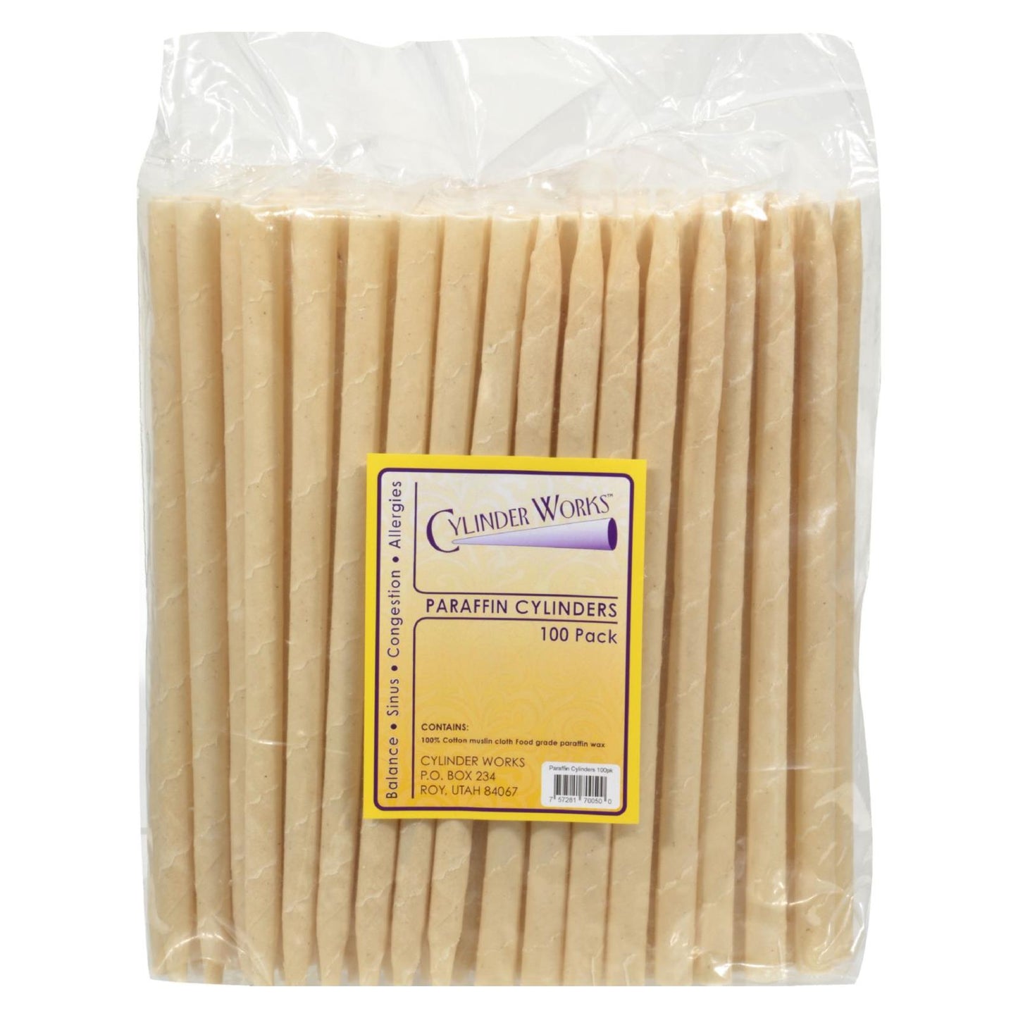 Cylinder Works - Cilindros - Parafina - 100 Ct