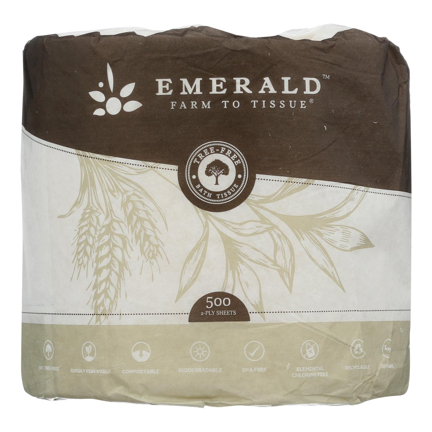 Emerald Brand - 浴巾 500 张 Rl - 96 片装-1 片装