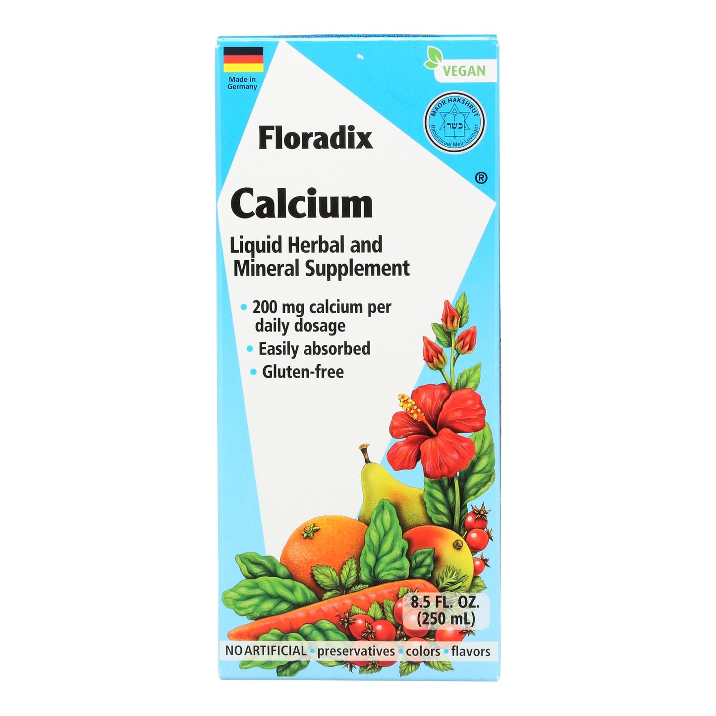 Floradix - Calcio líquido - 1 unidad 1-8,5 Fz