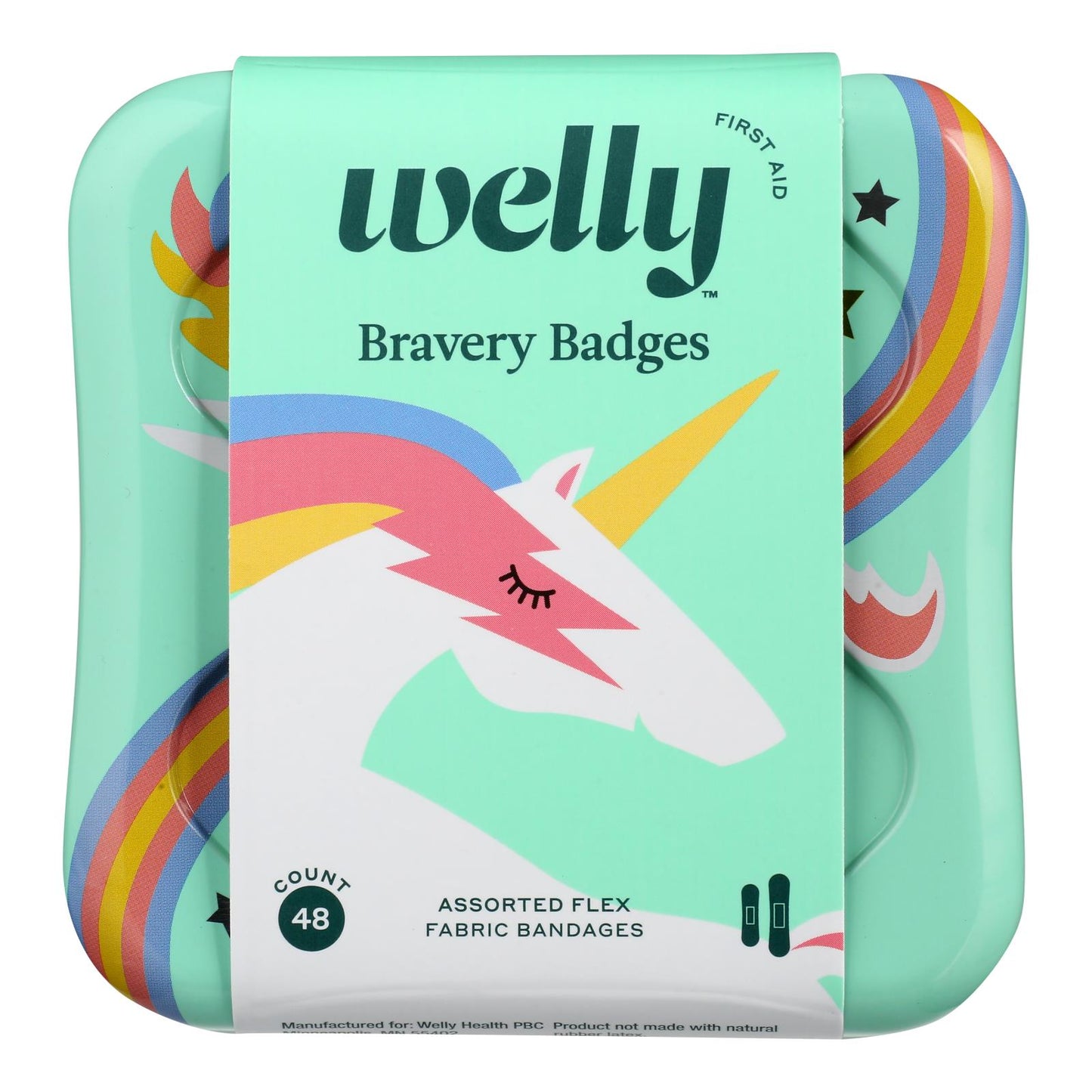 Welly 急救 - 1st Ad Kt Brvry Bndg Rnbw - Cs Of 6-48 Ct