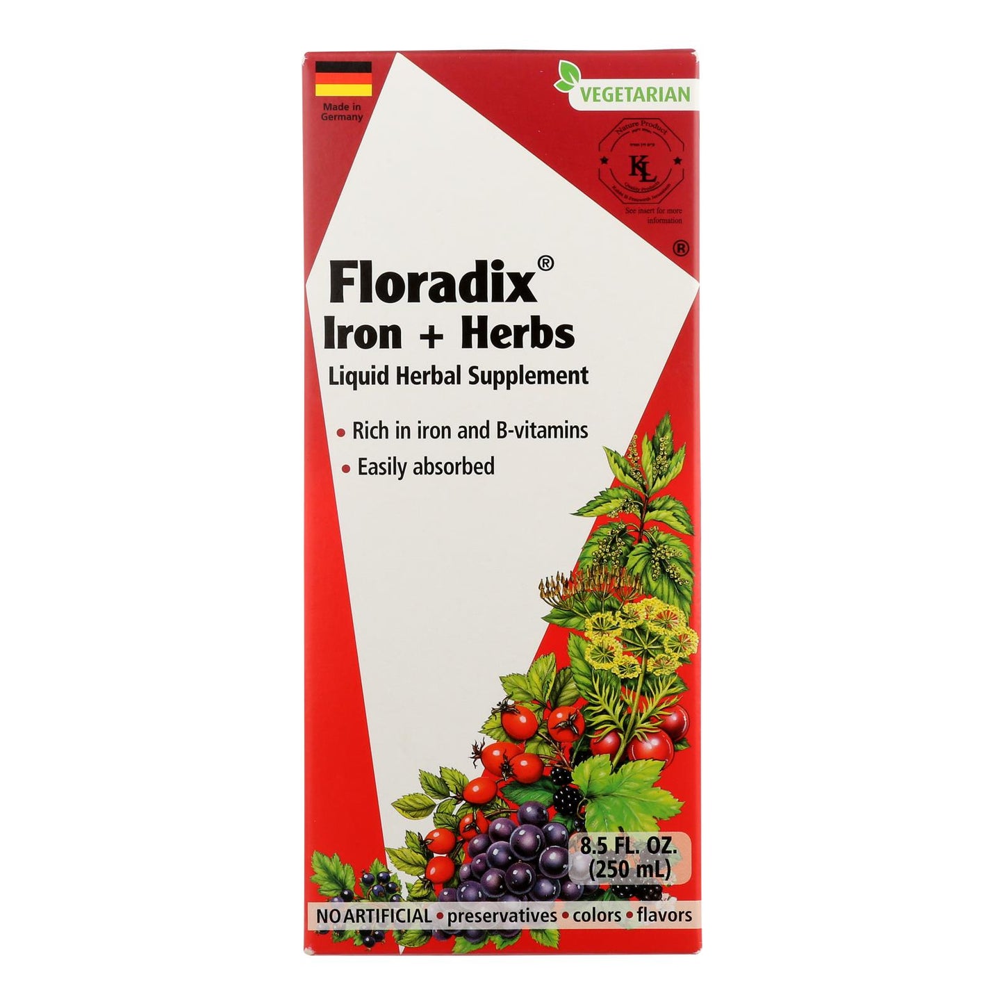 Floradix - Floradix Hierro Y Hierbas - 1 Unidad 1-8.5 Fz