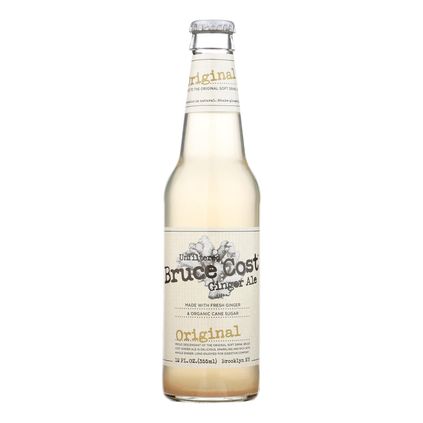 Cerveza de jengibre original Bruce Cost - Caja de 6 - 4/12 Fz