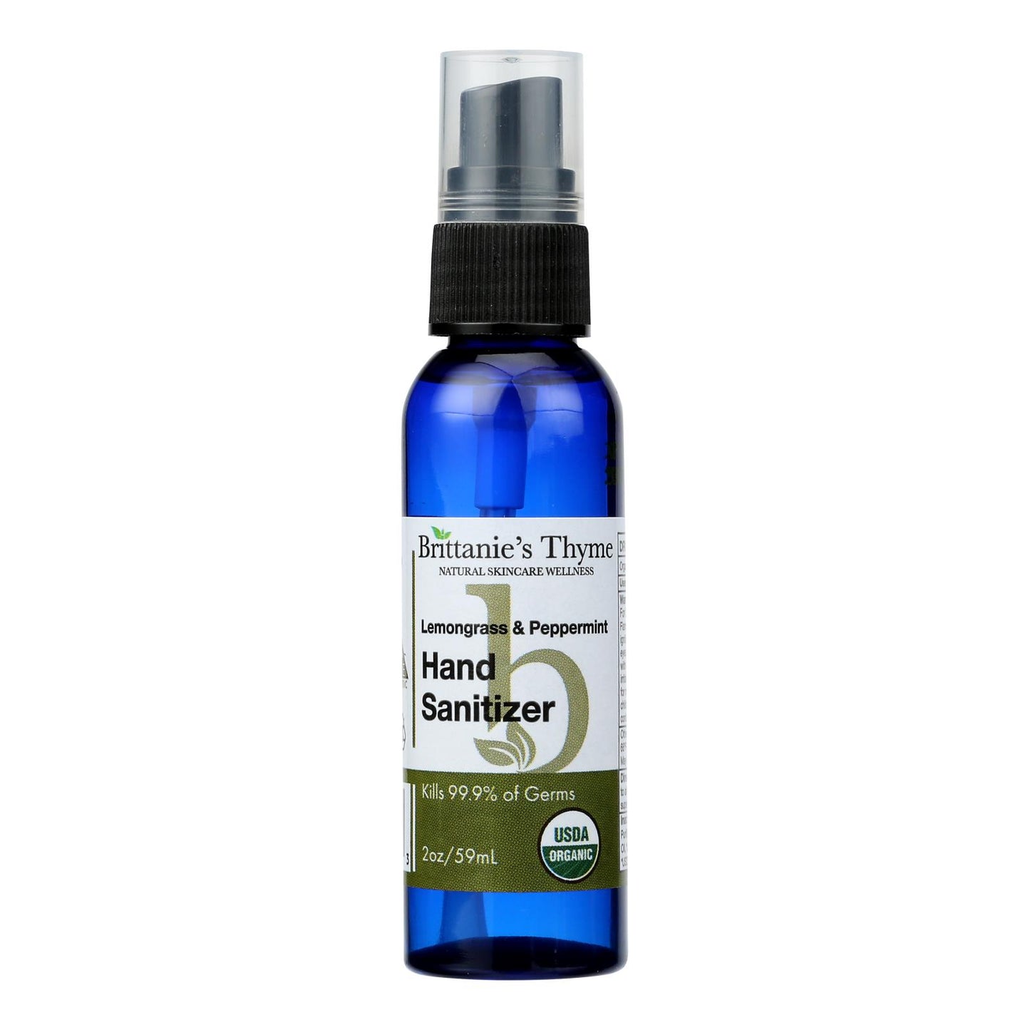 Brittanie's Thyme - Desinfectante de manos orgánico - Limoncillo - 2 oz.