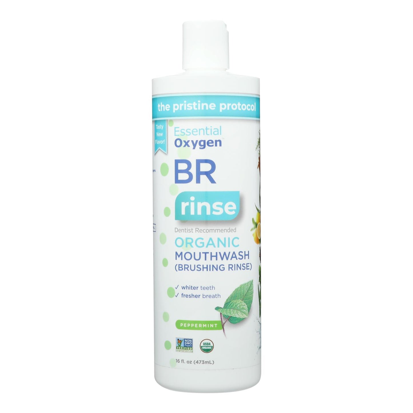 Enjuague bucal Essential Oxygen Og2 de menta, 1-16 fz
