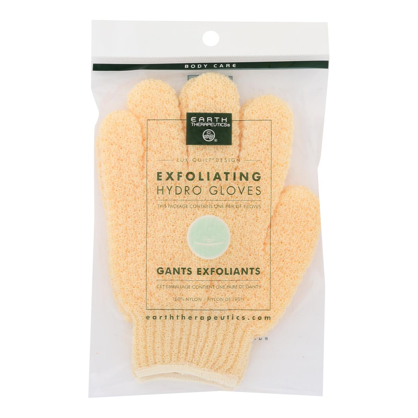 Guantes exfoliantes naturales Earth Therapeutics - 1 unidad - Par