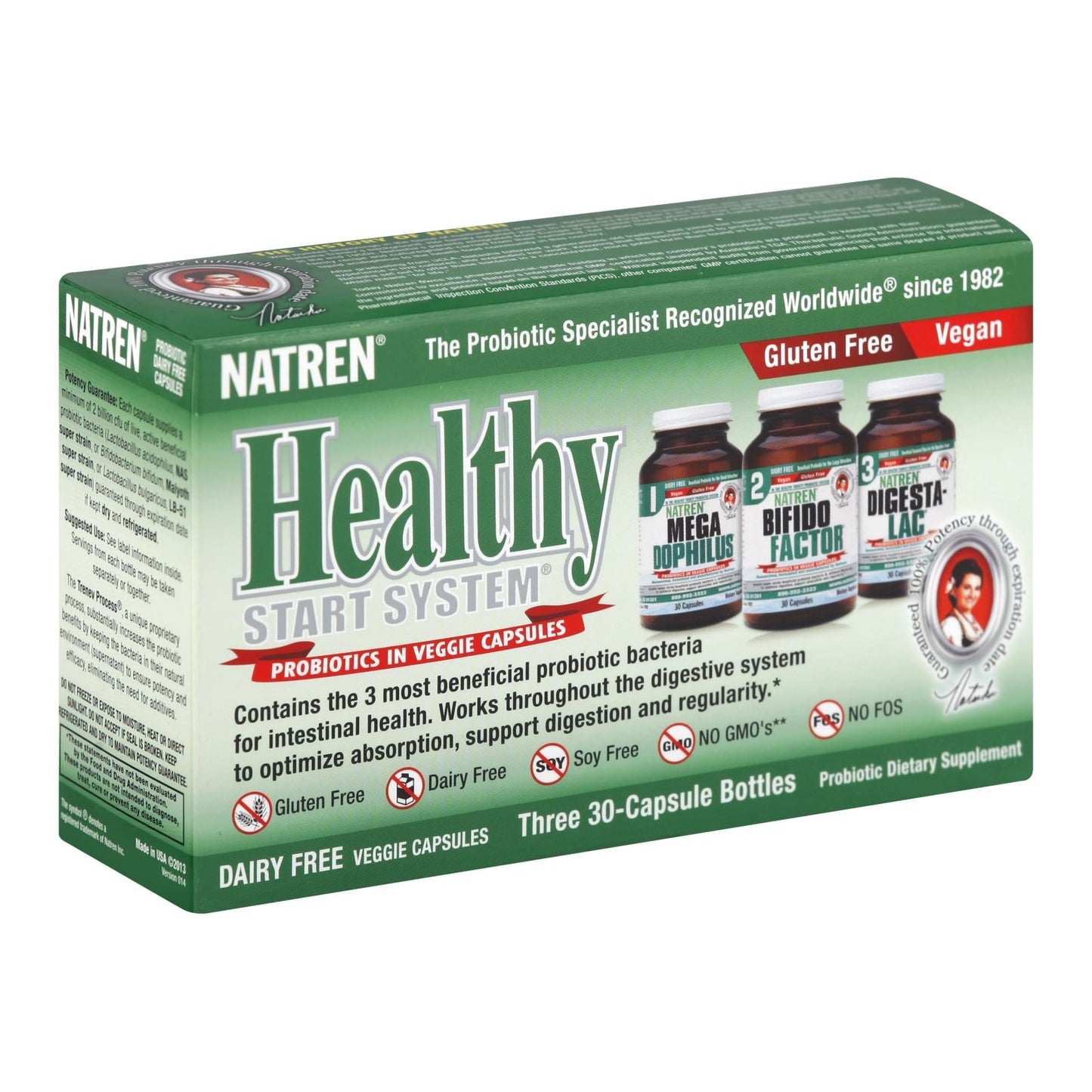 Natren - Healthy Start Kt Dairy Fr - 1 unidad - Cápsula de 30 de marzo