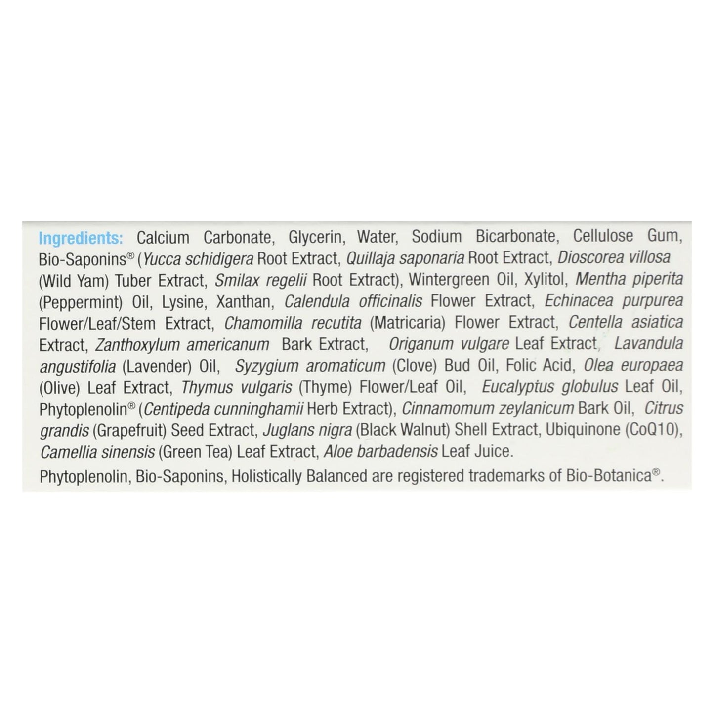 Pasta de dientes blanqueadora natural Periobrite Wintermint de Nature's Answer, 1 unidad, 4 oz