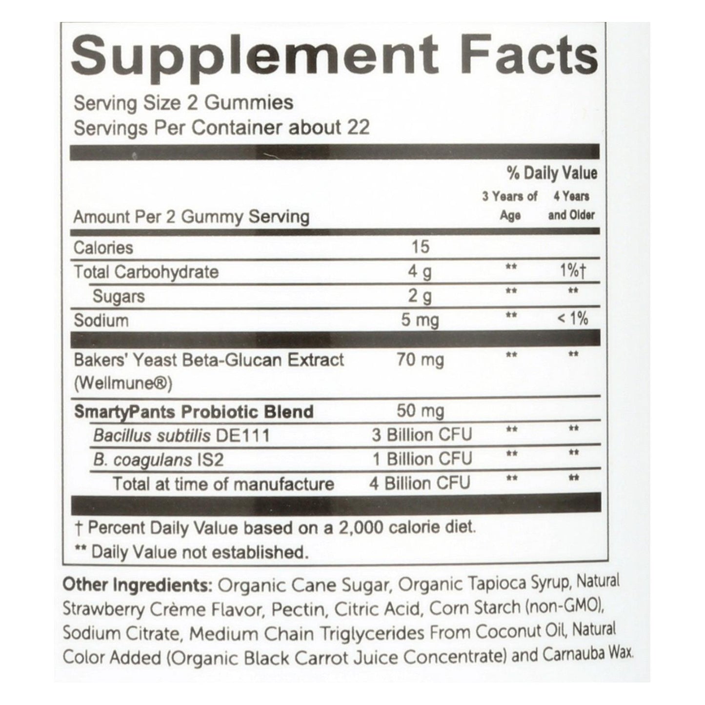 Smarty Pants Strawberry Creme Kids Probiotic Complete Dietary Supplement - 1 Each - 45 Ct