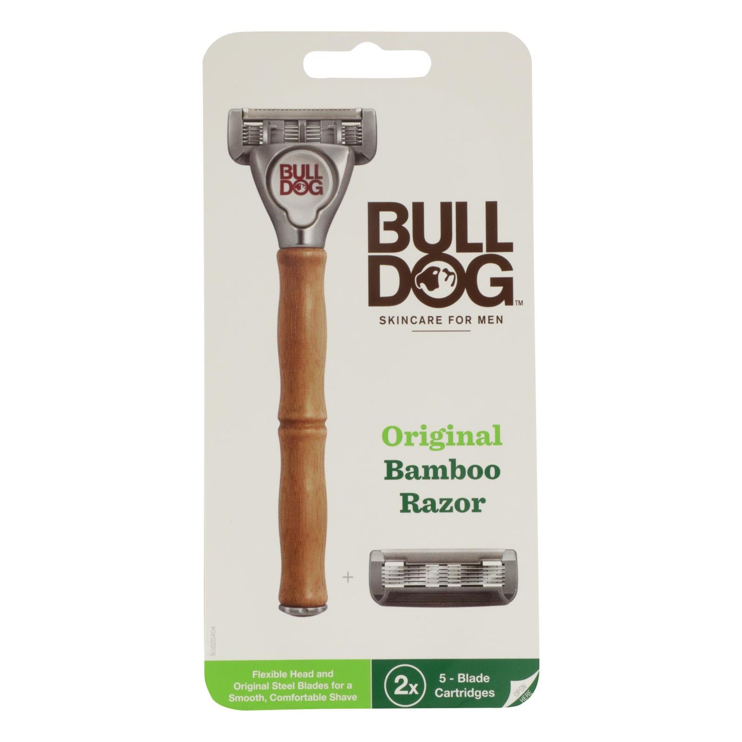 Bulldog Natural Skincare - Navaja de afeitar Bamboo Org - 1 unidad - 1 unidad