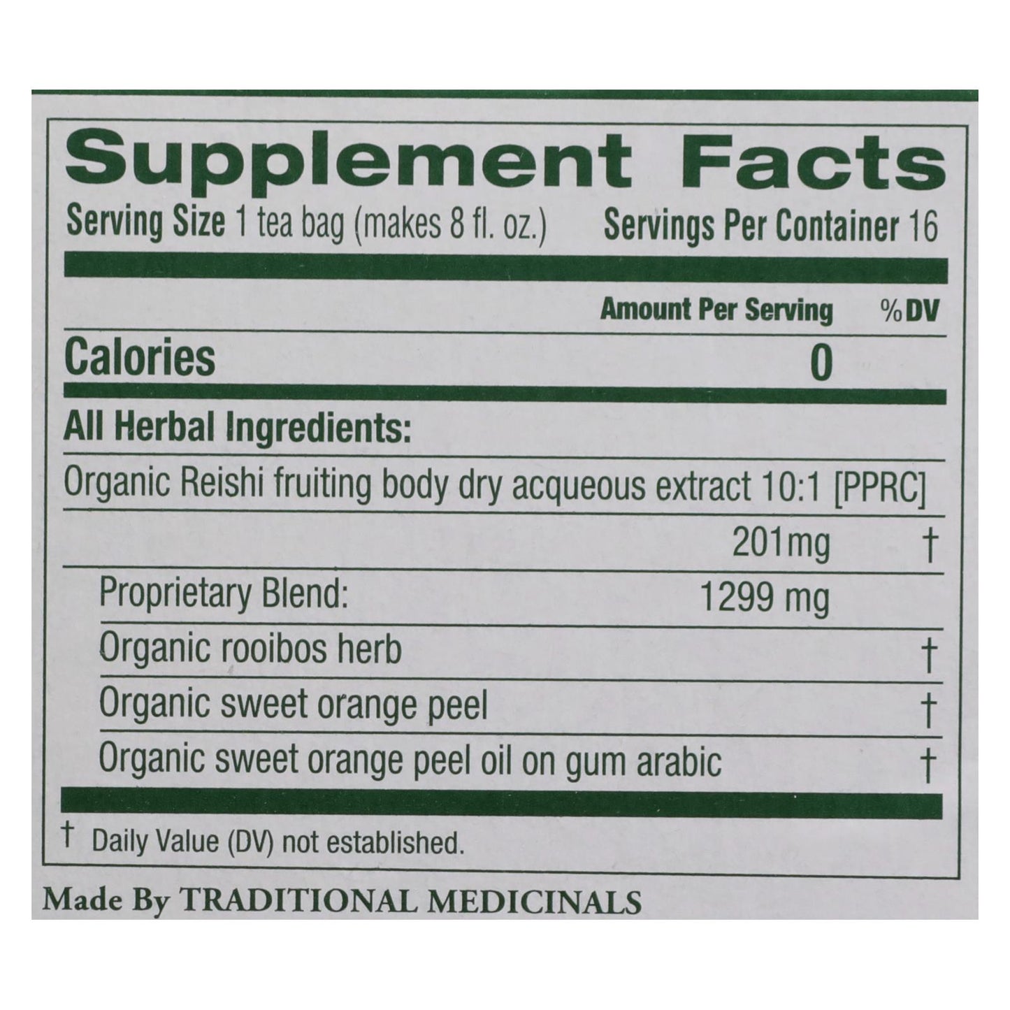 Traditional Medicinals - 灵芝茶 - 6 盒装 - 16 袋装