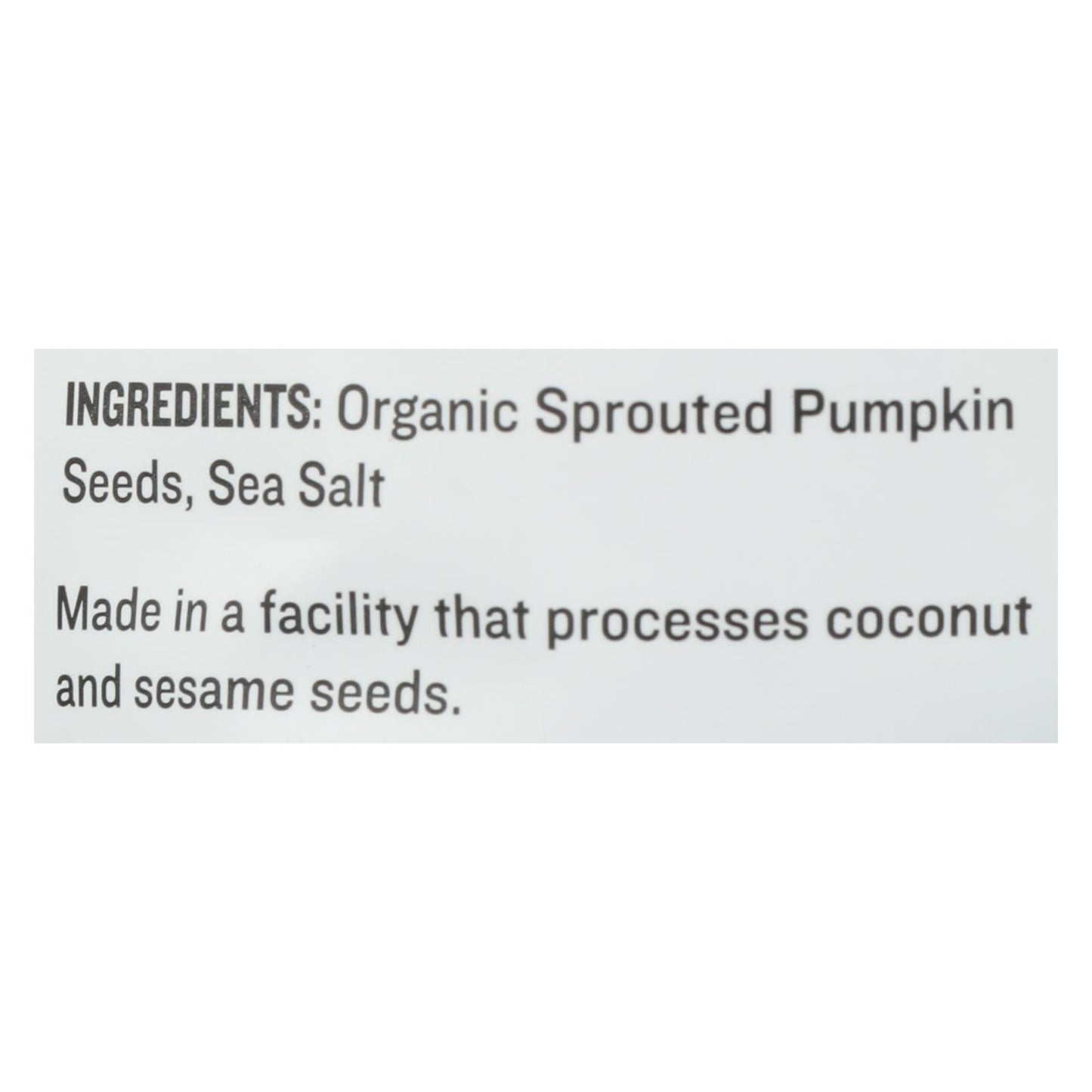 Semillas germinadas crudas Go Raw, calabaza con sal marina celta, caja de 6, 14 oz