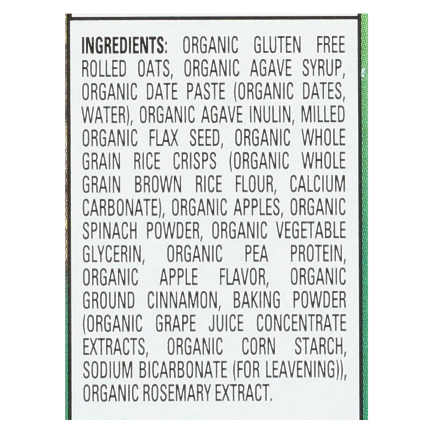 Happy Tot Soft Baked Oat Bar Organic Apples & Spinach - Case Of 6 - 5/.88oz