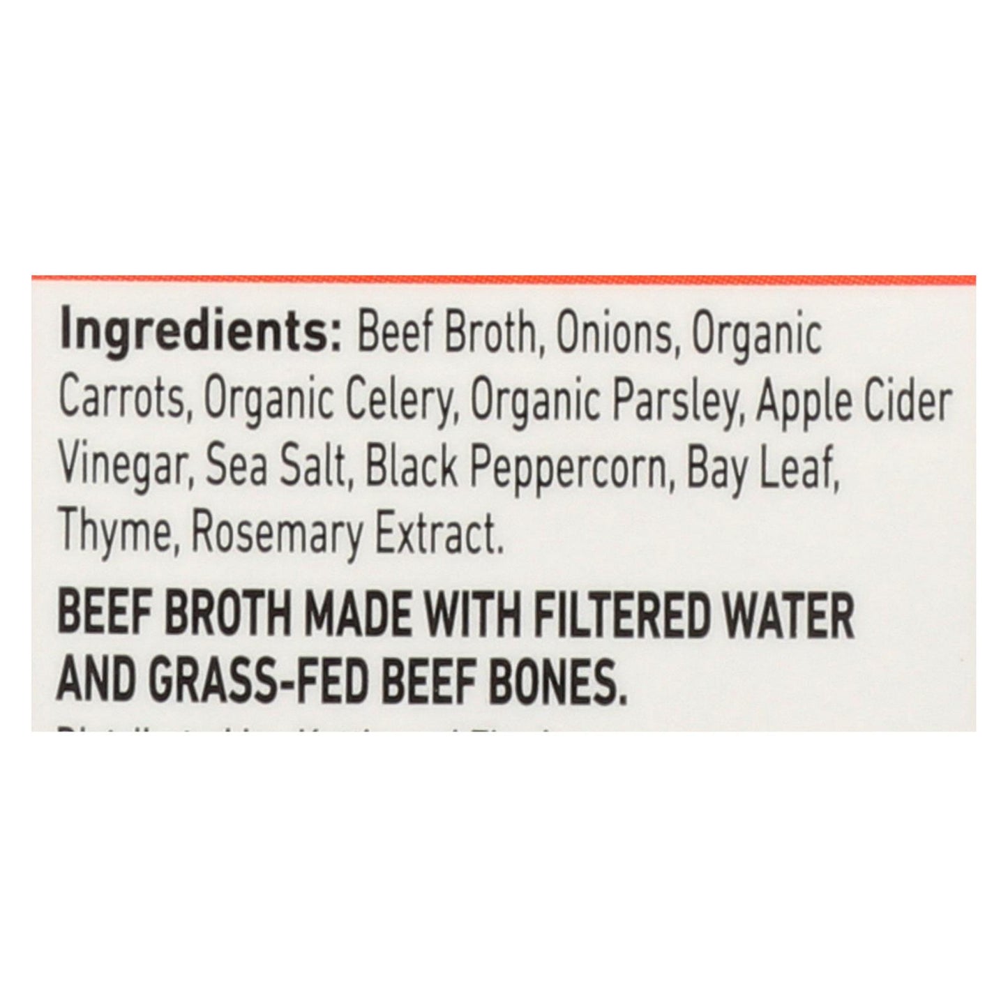 Caldo de huesos de res Kettle & Fire - Caja de 6 - 16,9 oz