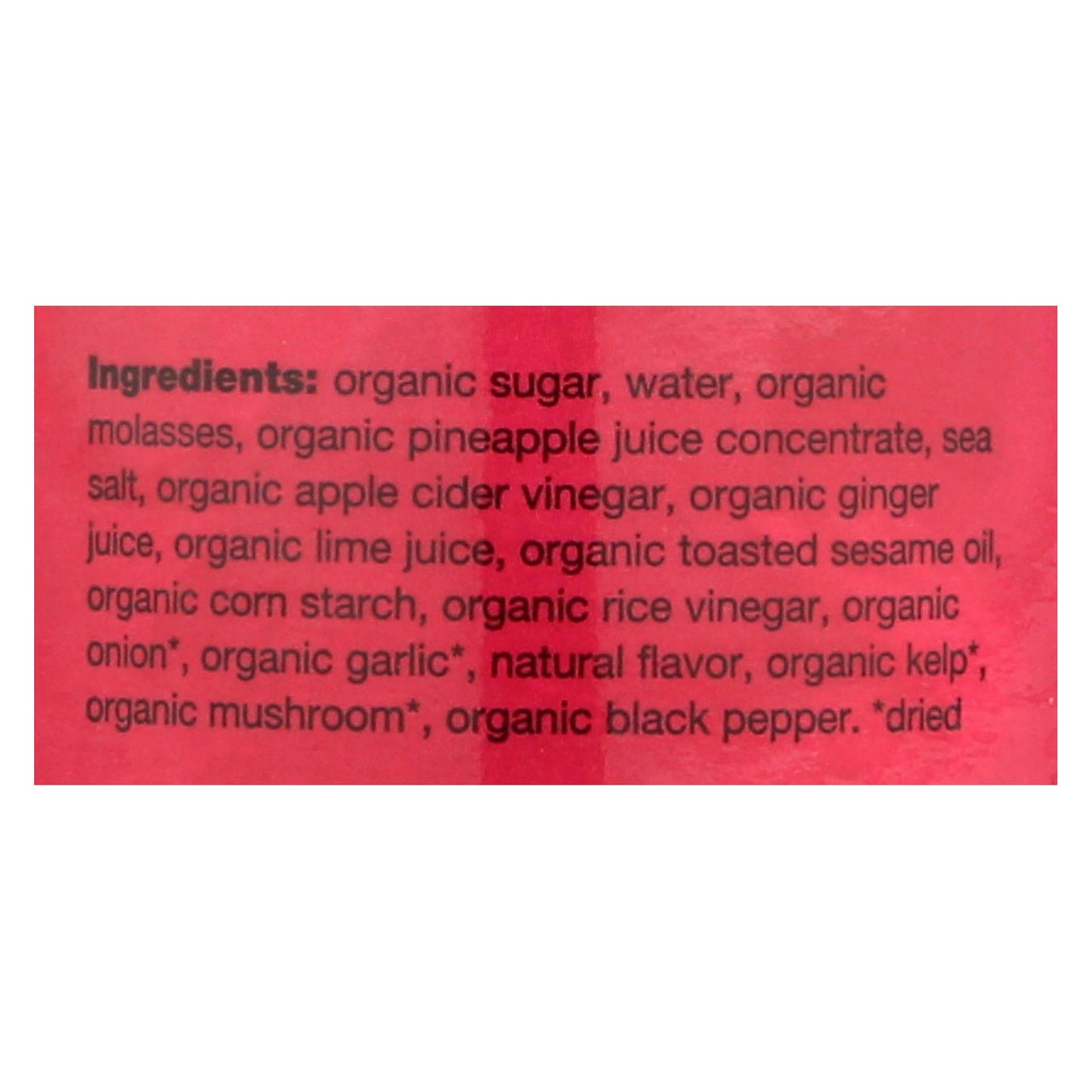 Salsa Teriyaki Sin Soja Ocean's Halo - Caja De 6 - 12 Fz