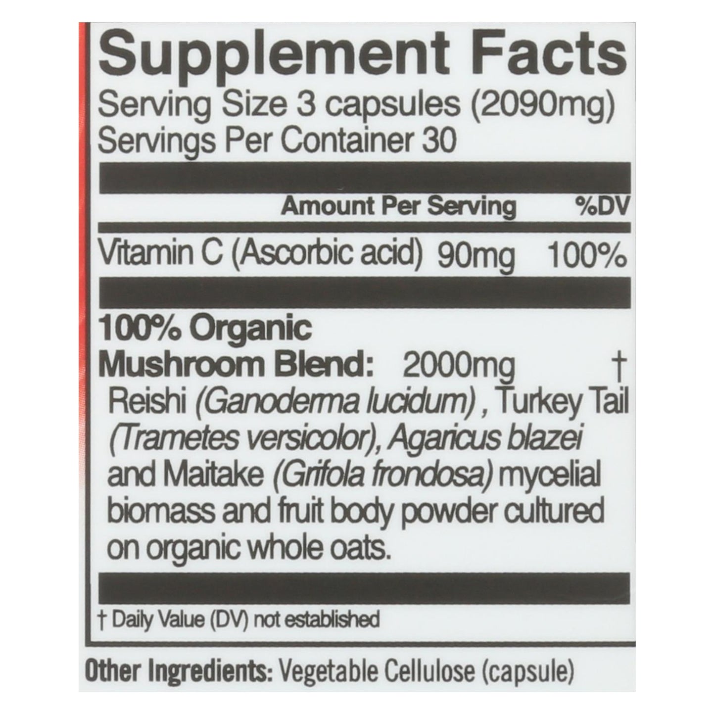 Nutrición orgánica de hongos - Immn Dfns Mush Sprfd - 1 unidad - 90 Vcap