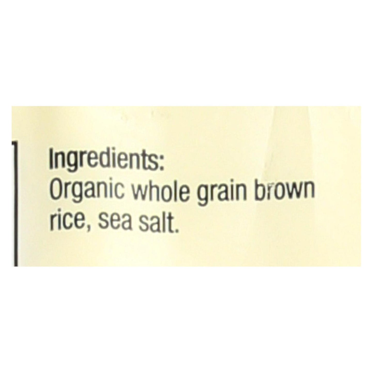 Lundberg Family Farms - Torta de arroz con sal morena - Caja de 6 - 8,5 oz