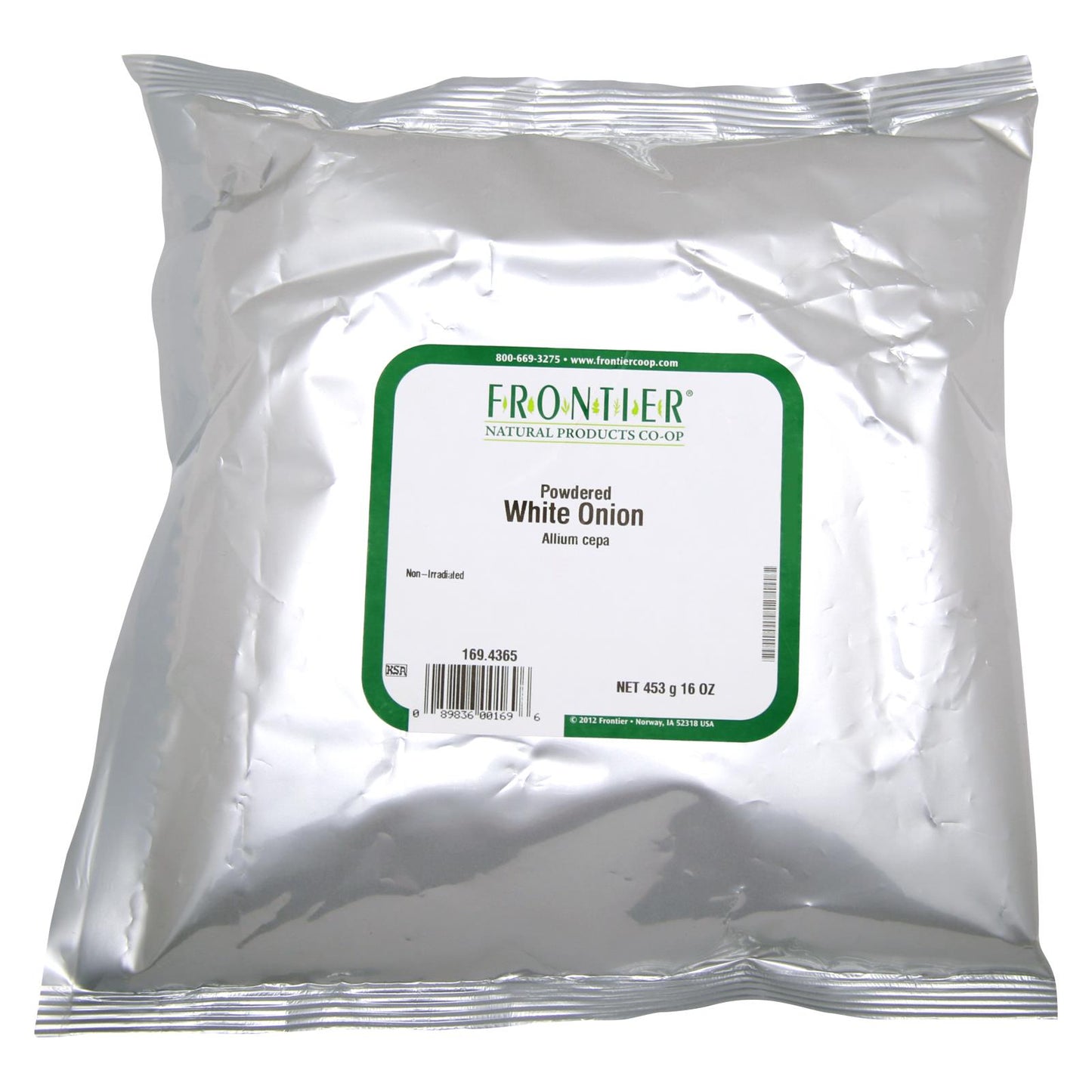 Polvo de cebolla con hierbas Frontier - Producto individual a granel - 1 lb