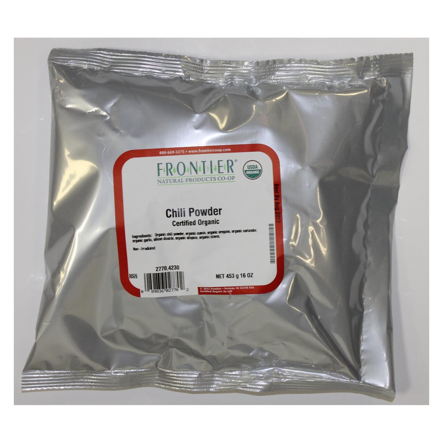 Mezcla de condimentos orgánicos en polvo con chile picante Frontier Herb - Artículo a granel individual - 1 lb