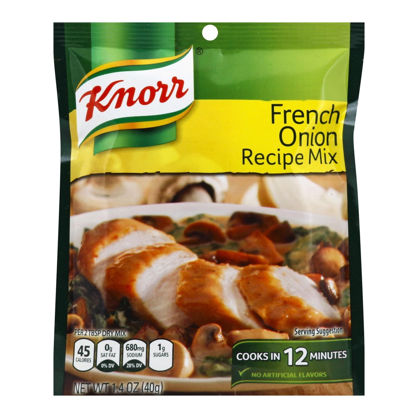 Mezclas de recetas Knorr - Cebolla francesa - Caja de 12 - 1.4 oz.