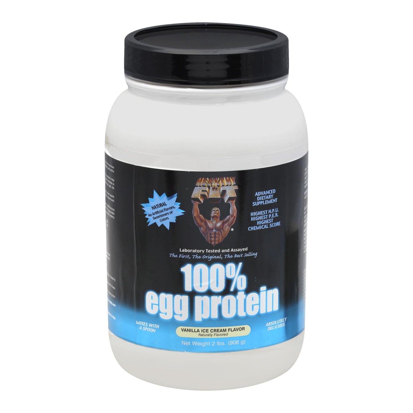 Healthy 'n Fit - Proteína de huevo en polvo al 100 % sabor vainilla - 1 unidad - 2 libras