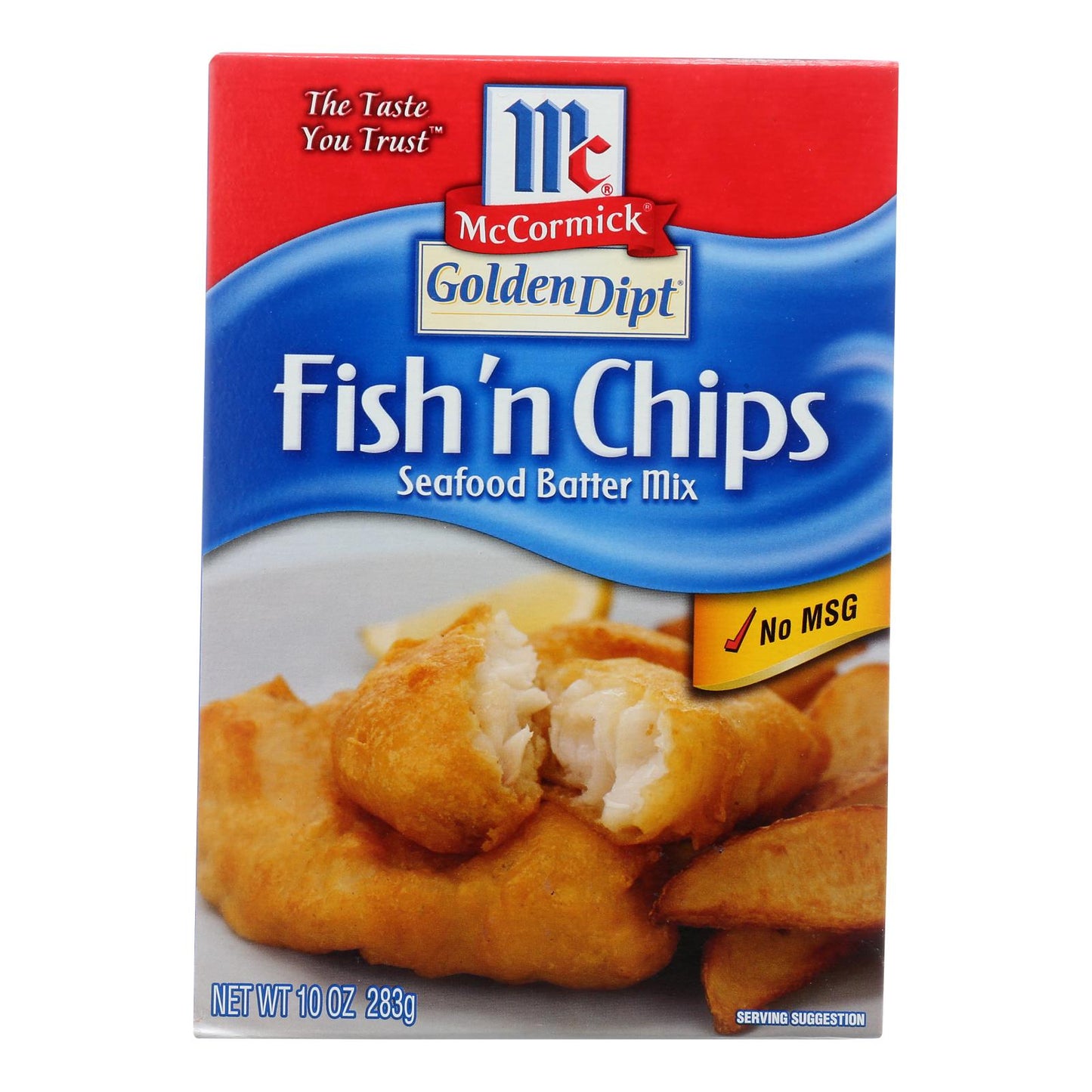 Golden Dipt - Empanizado - Pescado y patatas fritas - Caja de 8 - 10 oz.